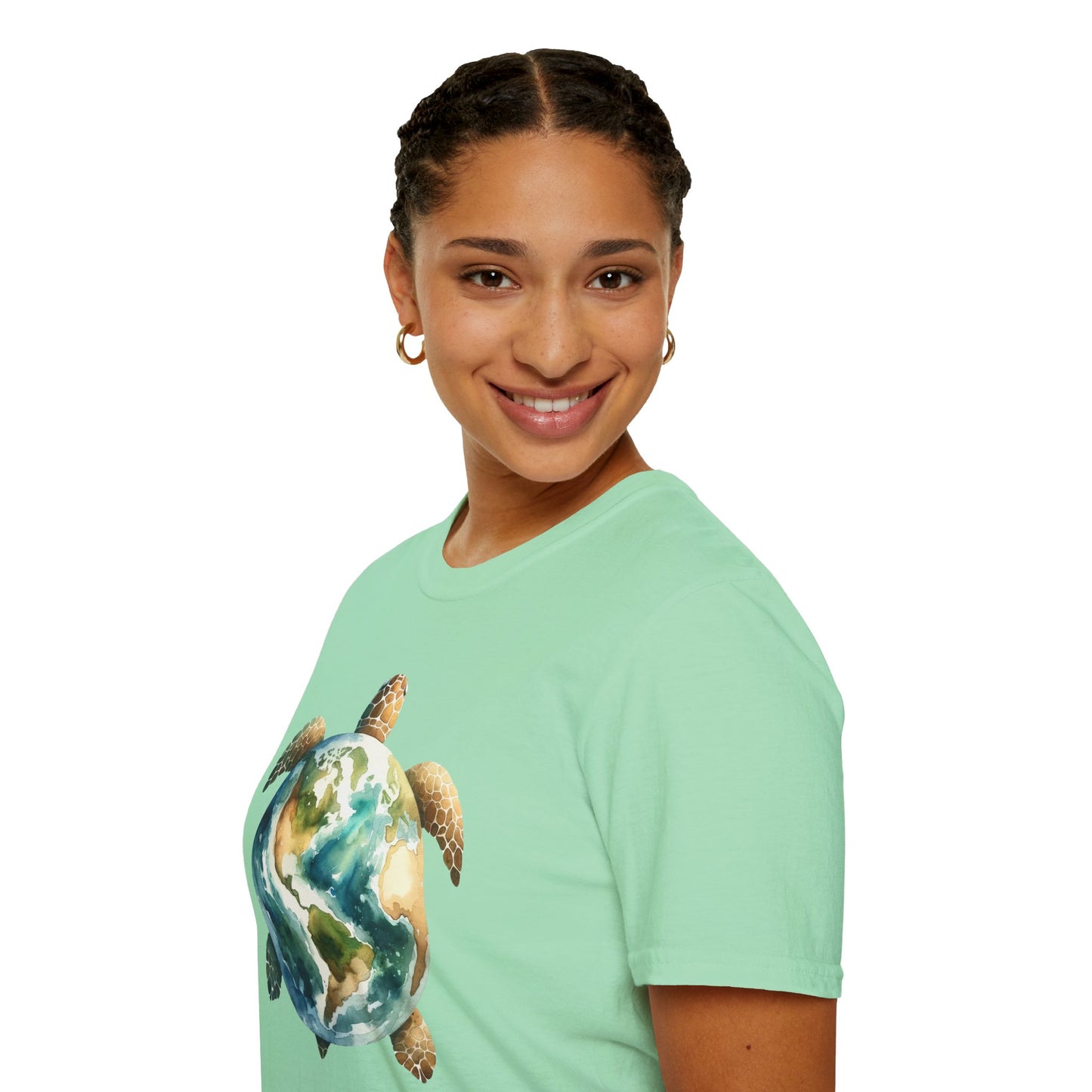 Eco-Friendly Turtle Graphic Unisex Softstyle T-Shirt