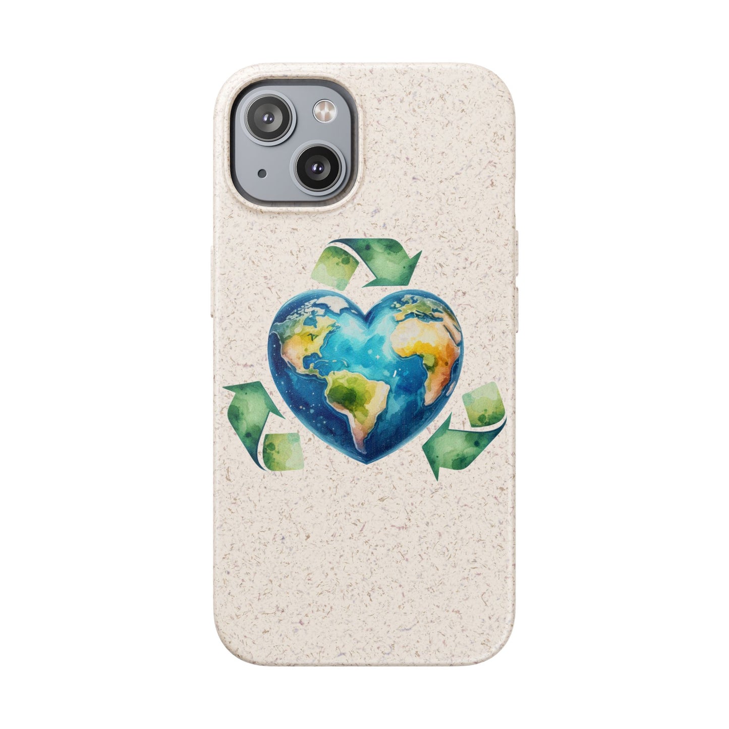 Cute Earth Design - Sustainable Living Biodegradable Phone Case