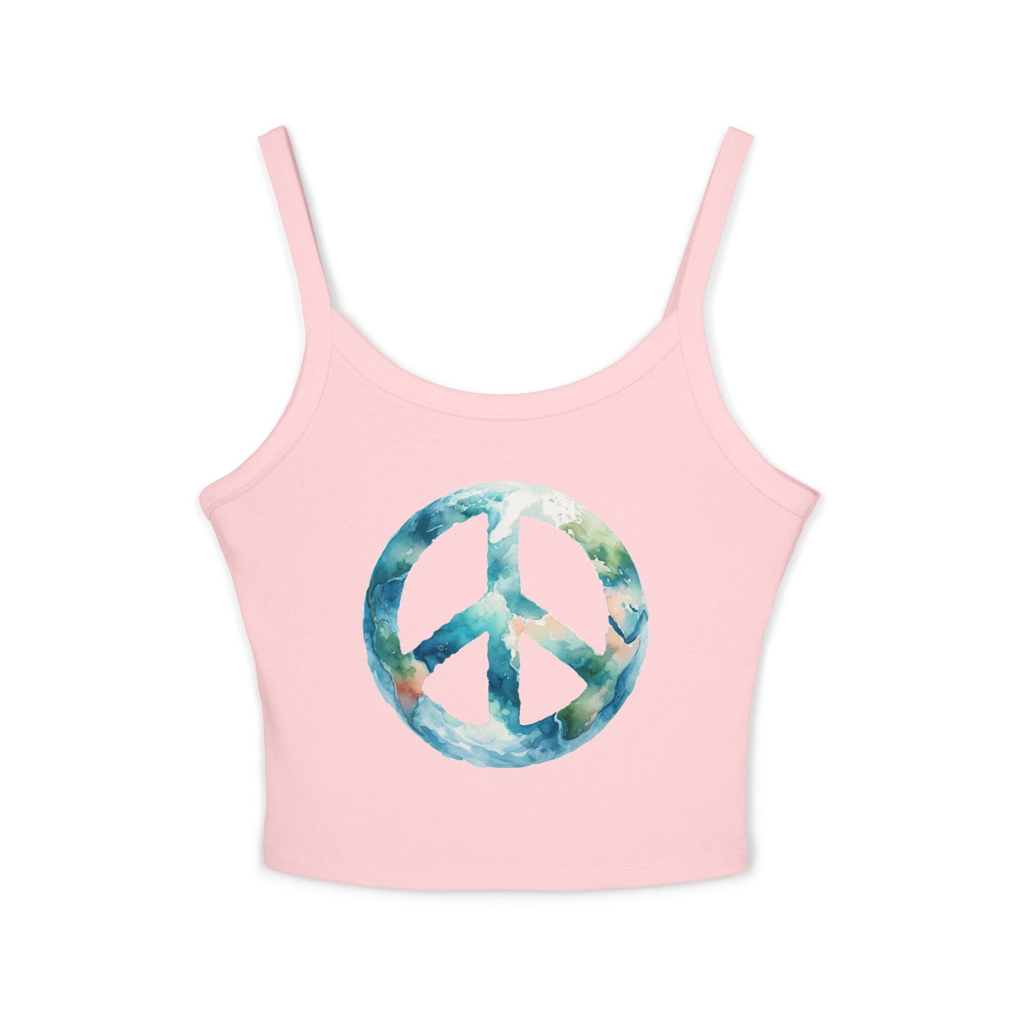 Peace Vibes Women's Spaghetti Strap Tank Top - Relaxed Summer Edition