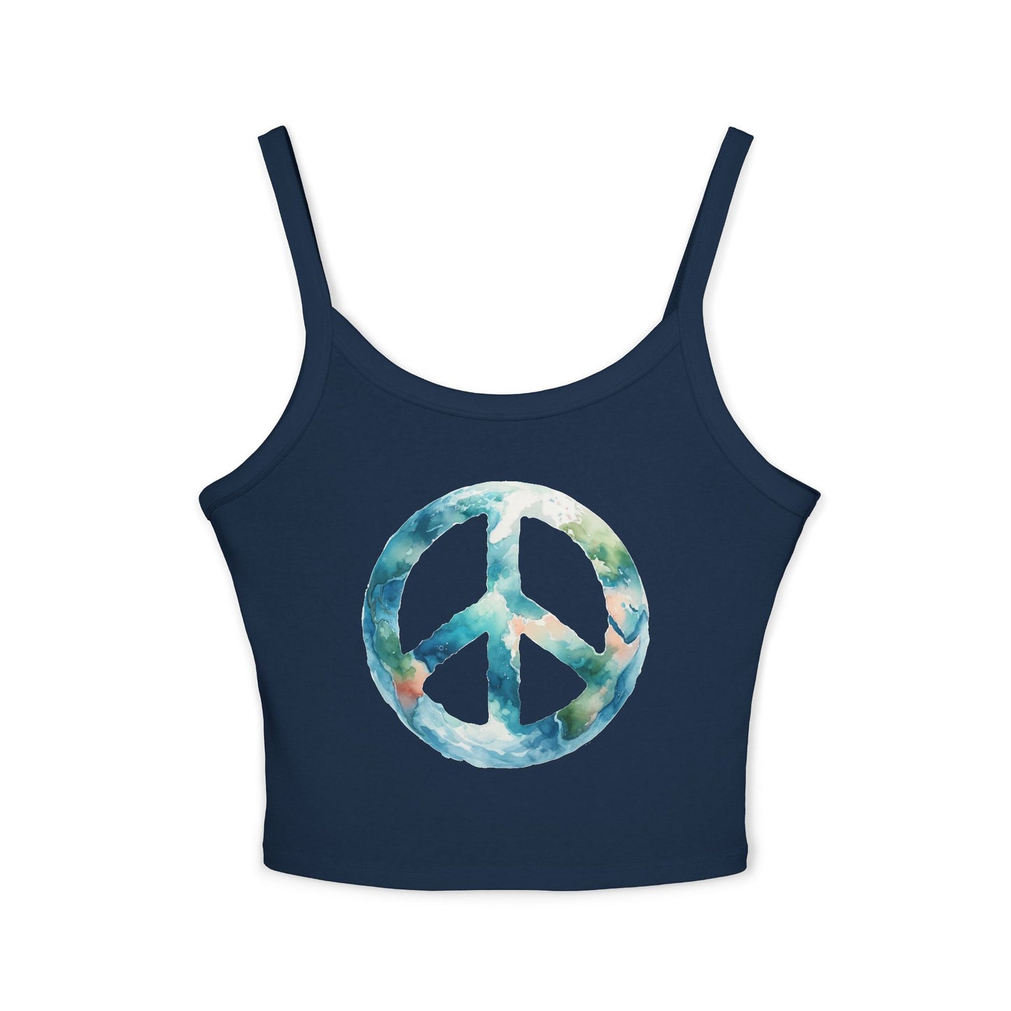 Peace Vibes Women's Spaghetti Strap Tank Top - Relaxed Summer Edition