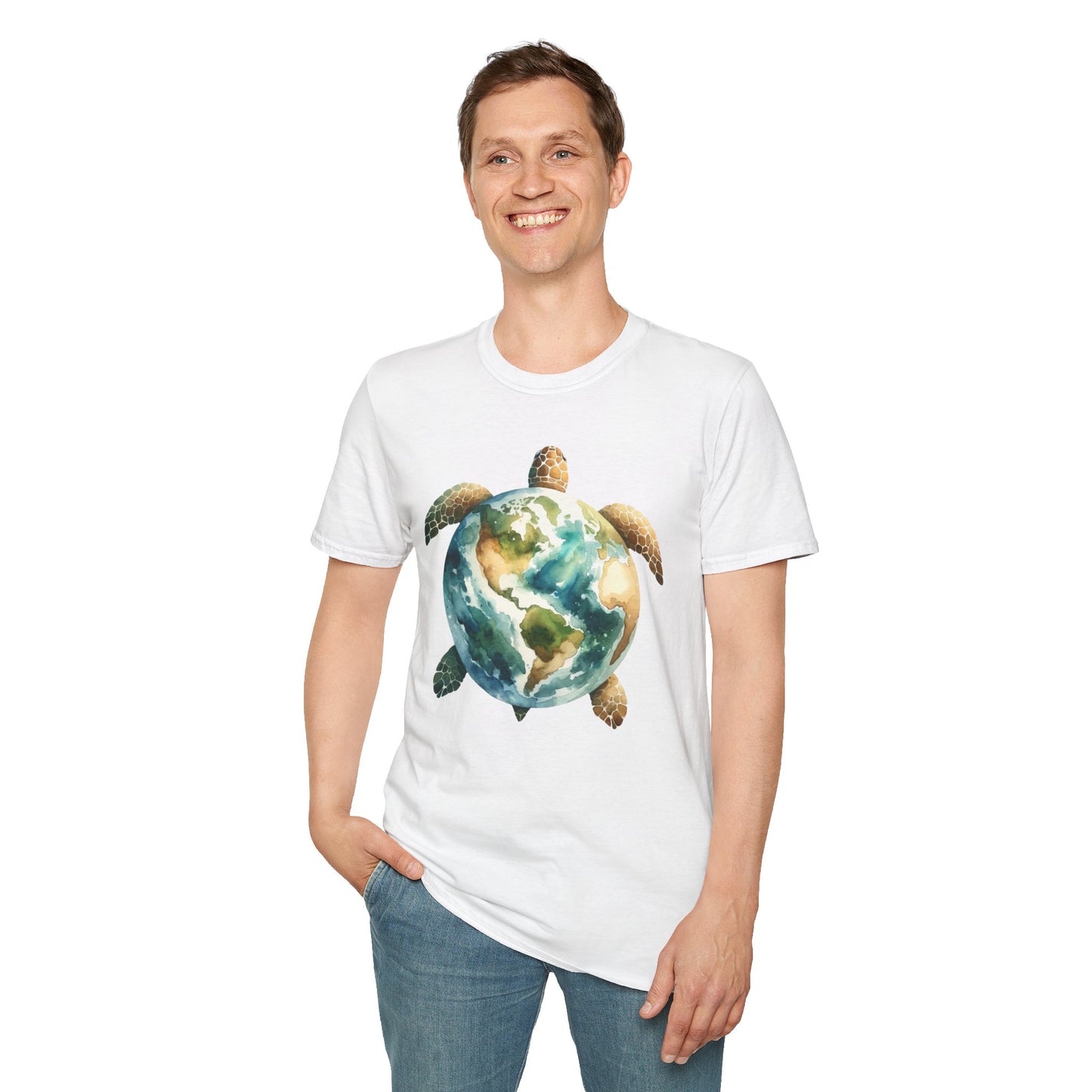 Eco-Friendly Turtle Graphic Unisex Softstyle T-Shirt