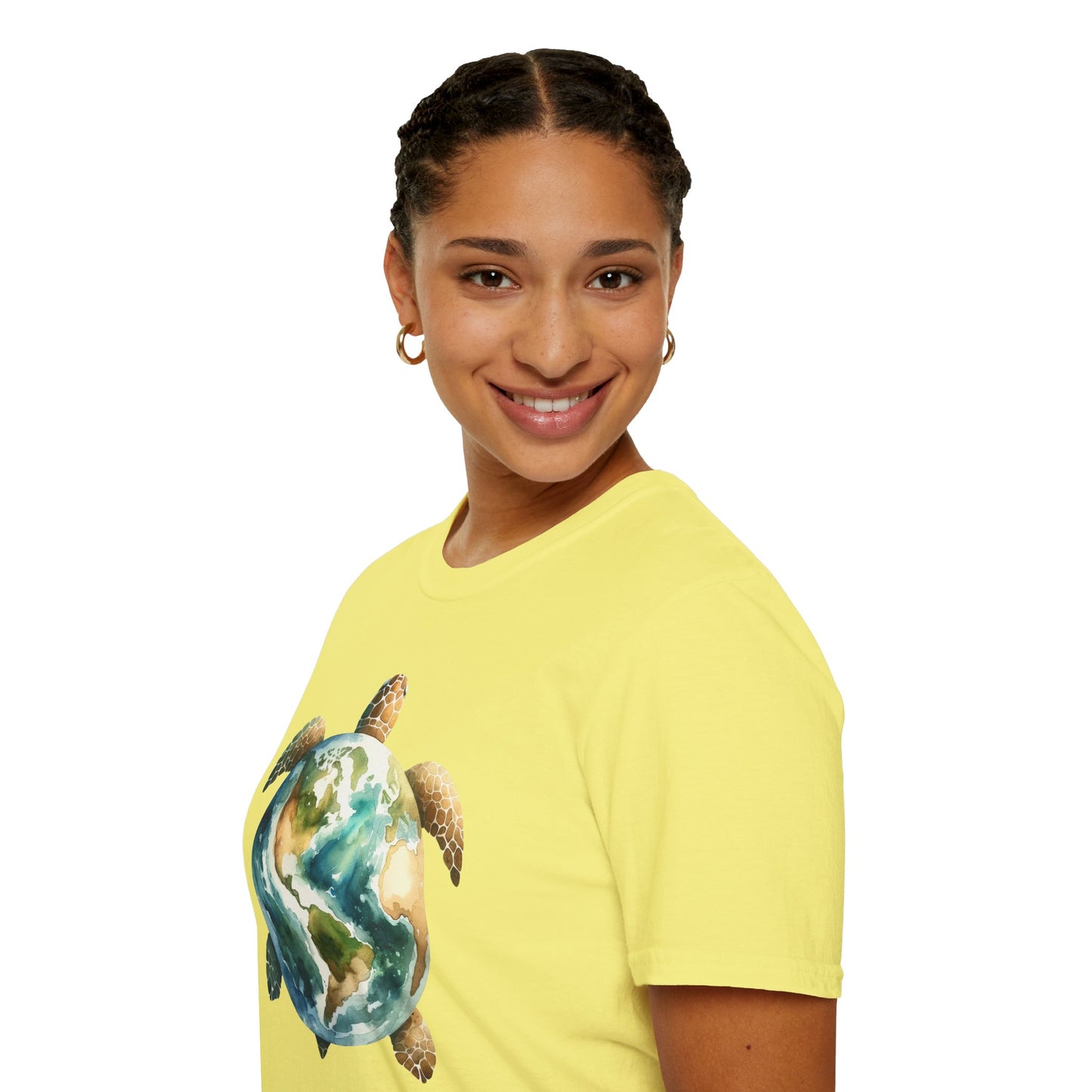 Eco-Friendly Turtle Graphic Unisex Softstyle T-Shirt
