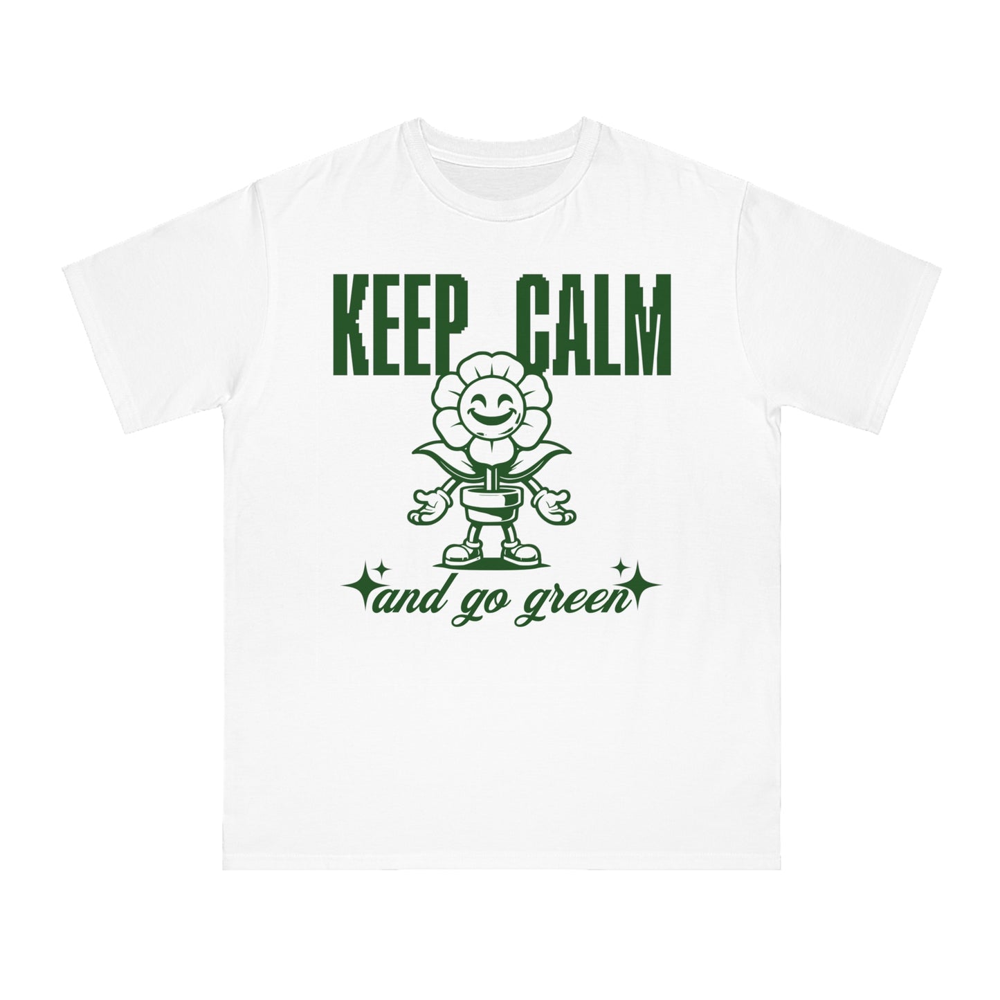 Eco-Friendly Classic T-Shirt - Keep Calm and Go Green Design