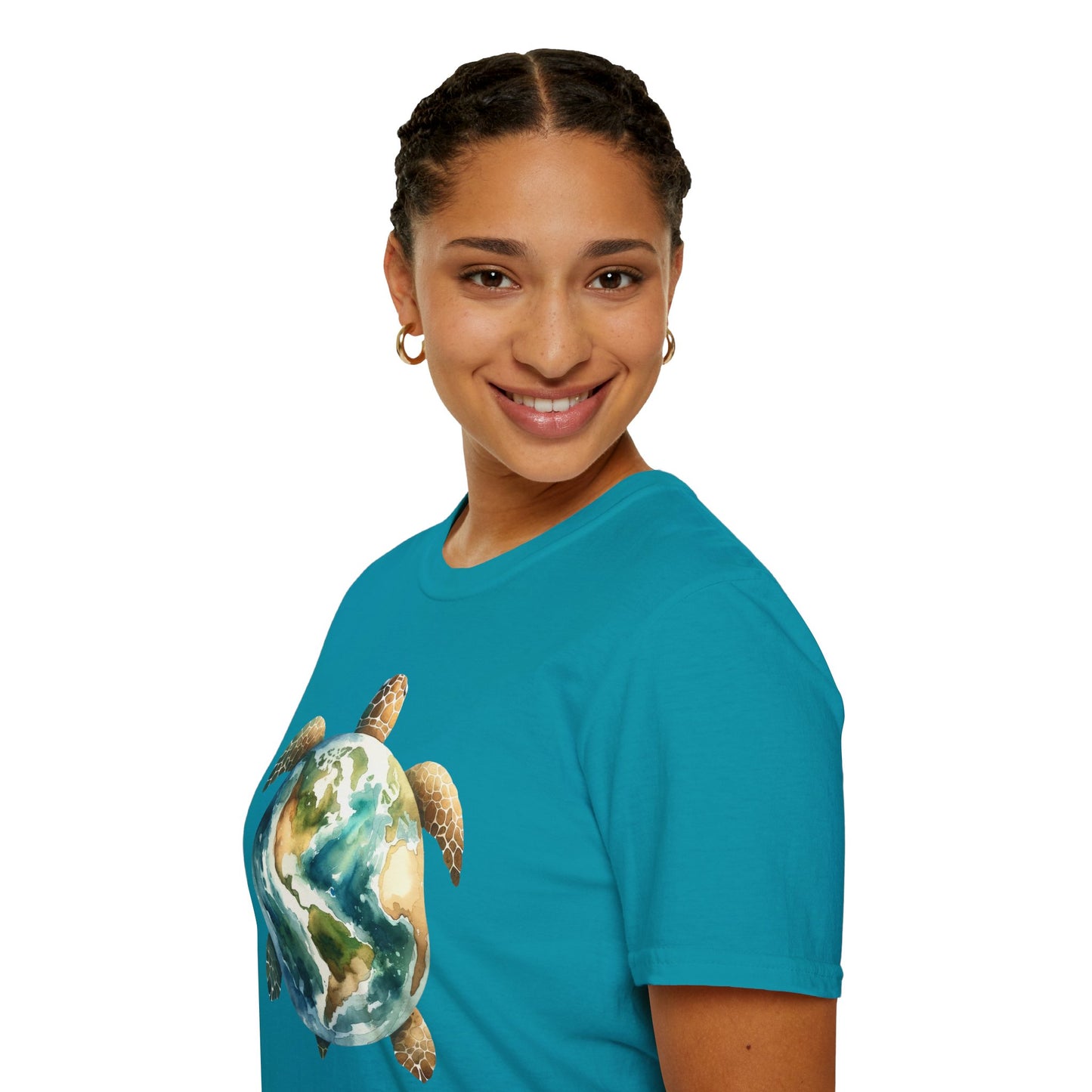Eco-Friendly Turtle Graphic Unisex Softstyle T-Shirt