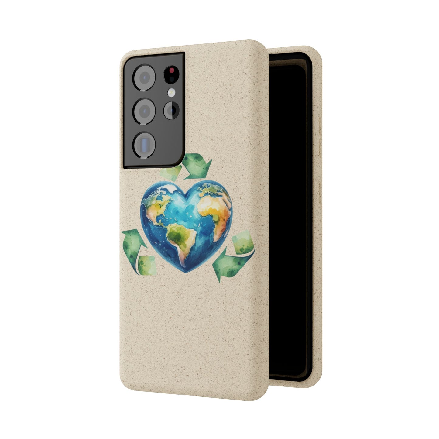 Cute Earth Design - Sustainable Living Biodegradable Phone Case