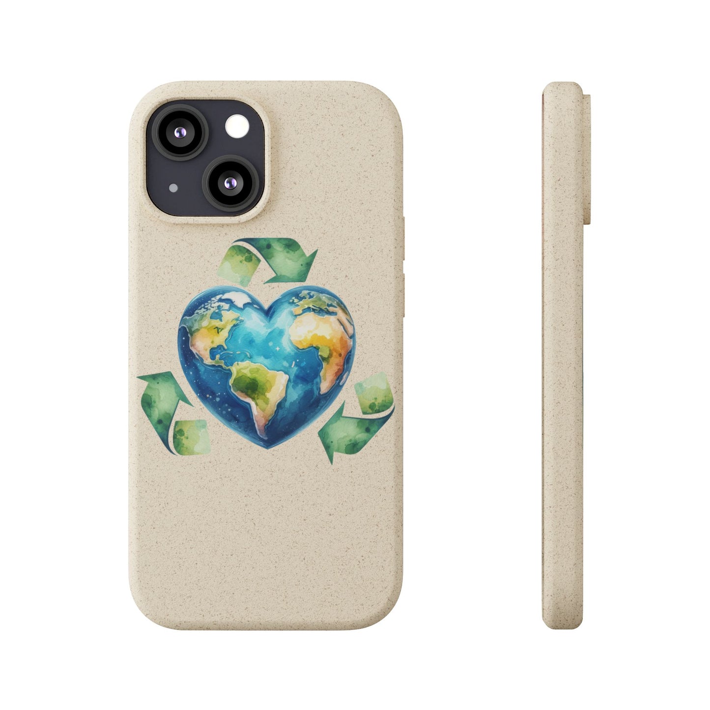Cute Earth Design - Sustainable Living Biodegradable Phone Case