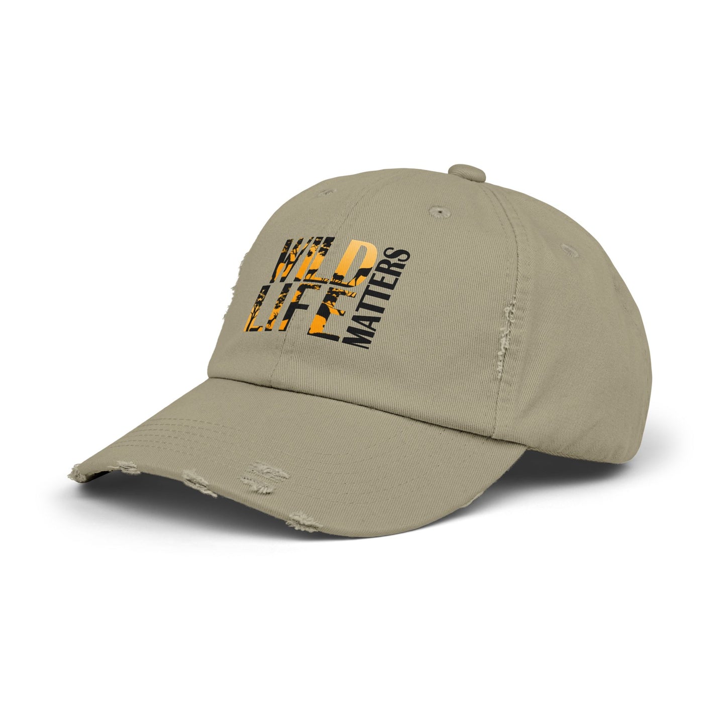 Unisex Distressed Cap - Wildlife Matters Adjustable Hat for Nature Lovers