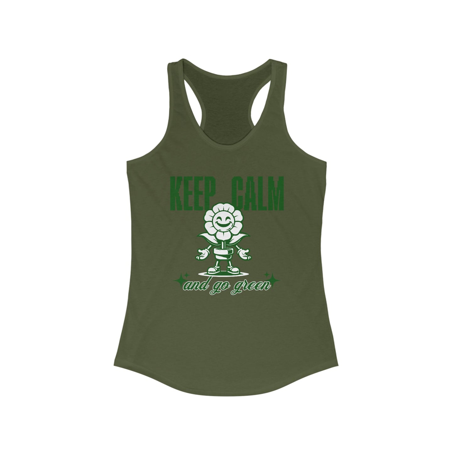 Green Women Tank Top