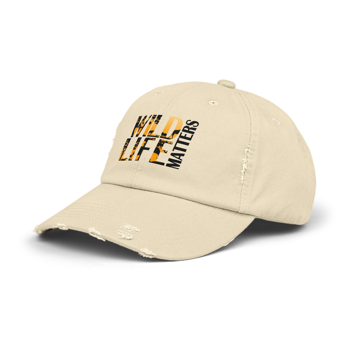 Unisex Distressed Cap - Wildlife Matters Adjustable Hat for Nature Lovers