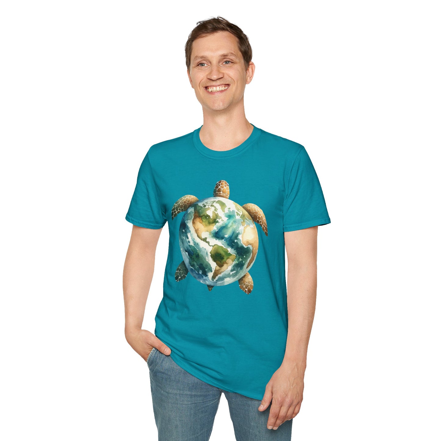 Eco-Friendly Turtle Graphic Unisex Softstyle T-Shirt