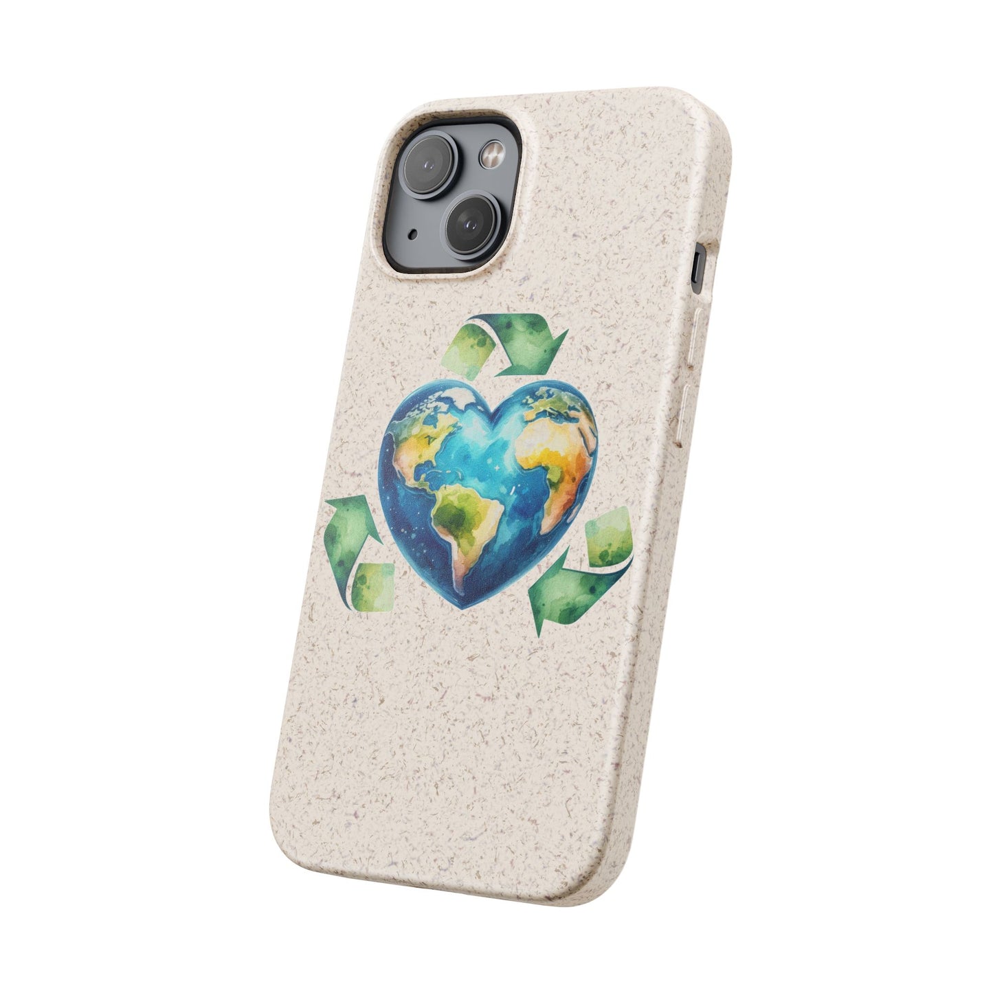 Cute Earth Design - Sustainable Living Biodegradable Phone Case