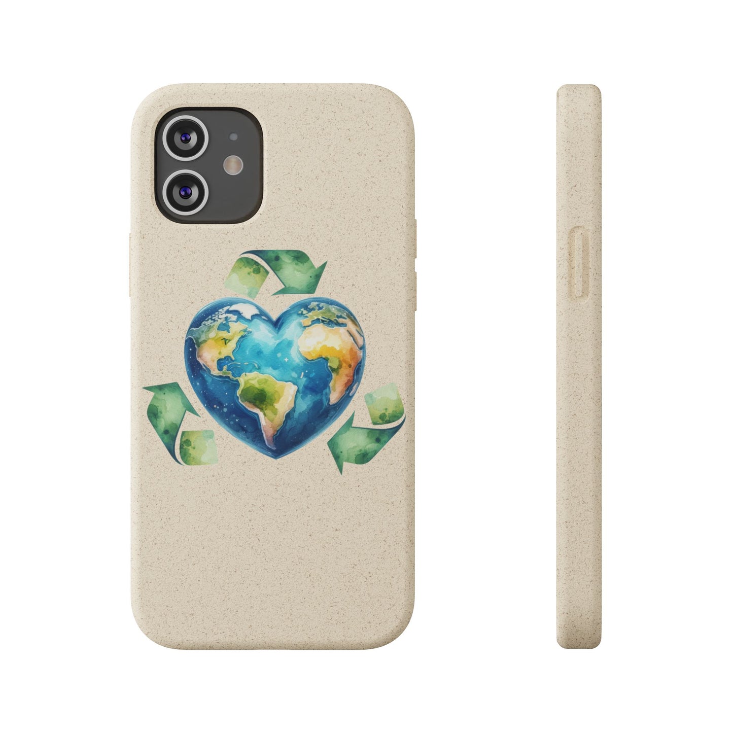 Cute Earth Design - Sustainable Living Biodegradable Phone Case