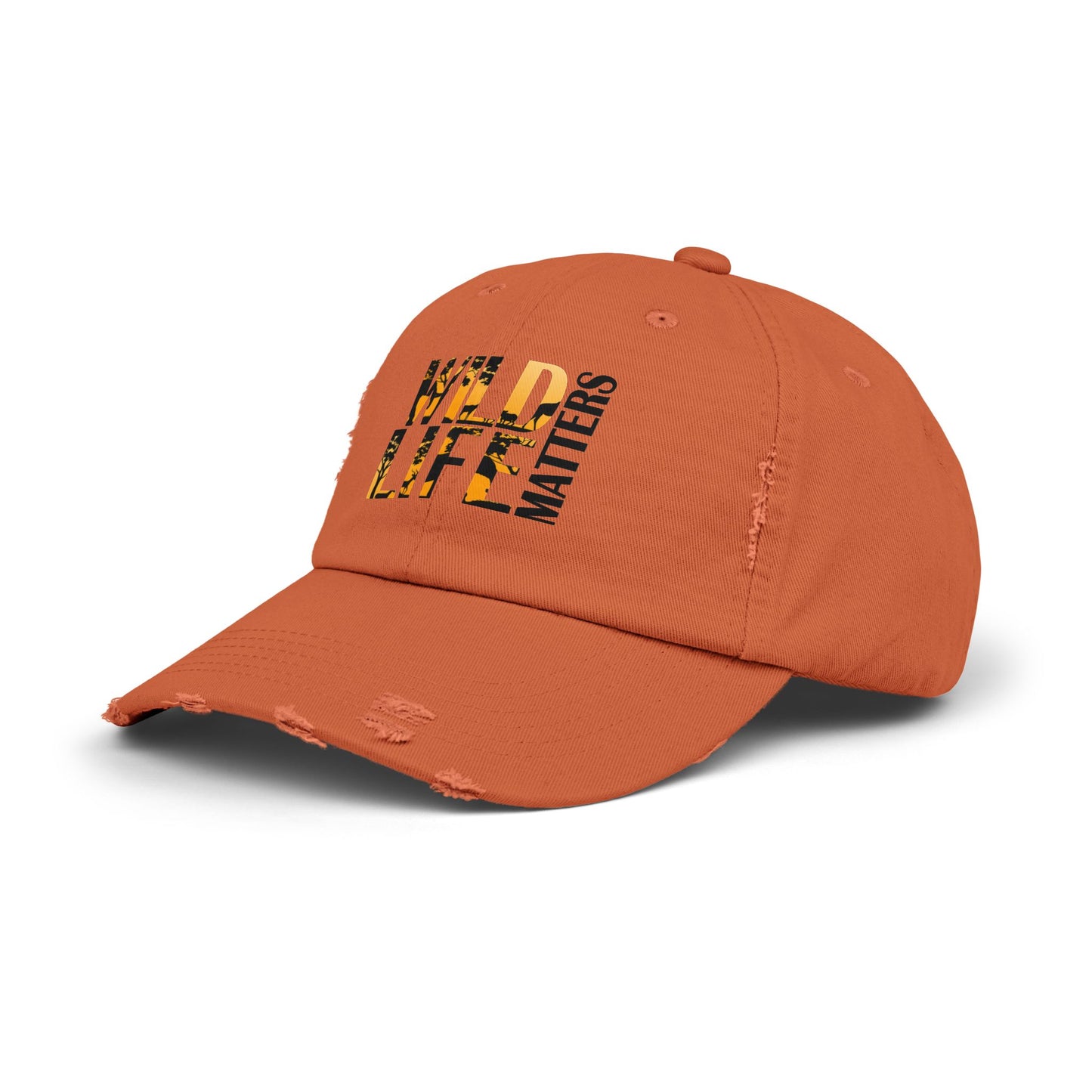 Unisex Distressed Cap - Wildlife Matters Adjustable Hat for Nature Lovers