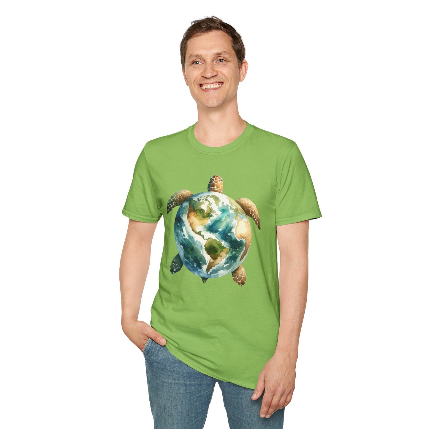 Eco-Friendly Turtle Graphic Unisex Softstyle T-Shirt