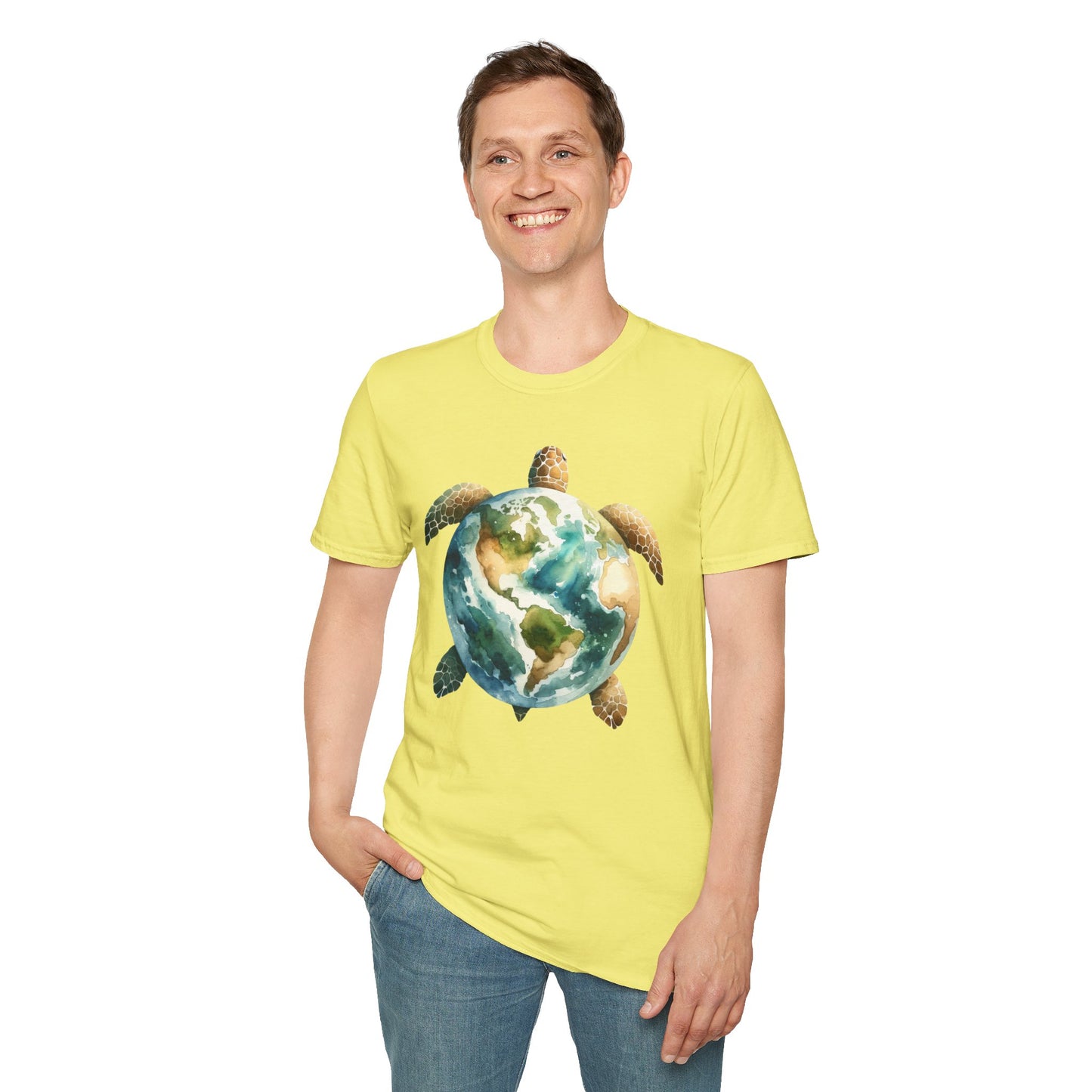 Eco-Friendly Turtle Graphic Unisex Softstyle T-Shirt