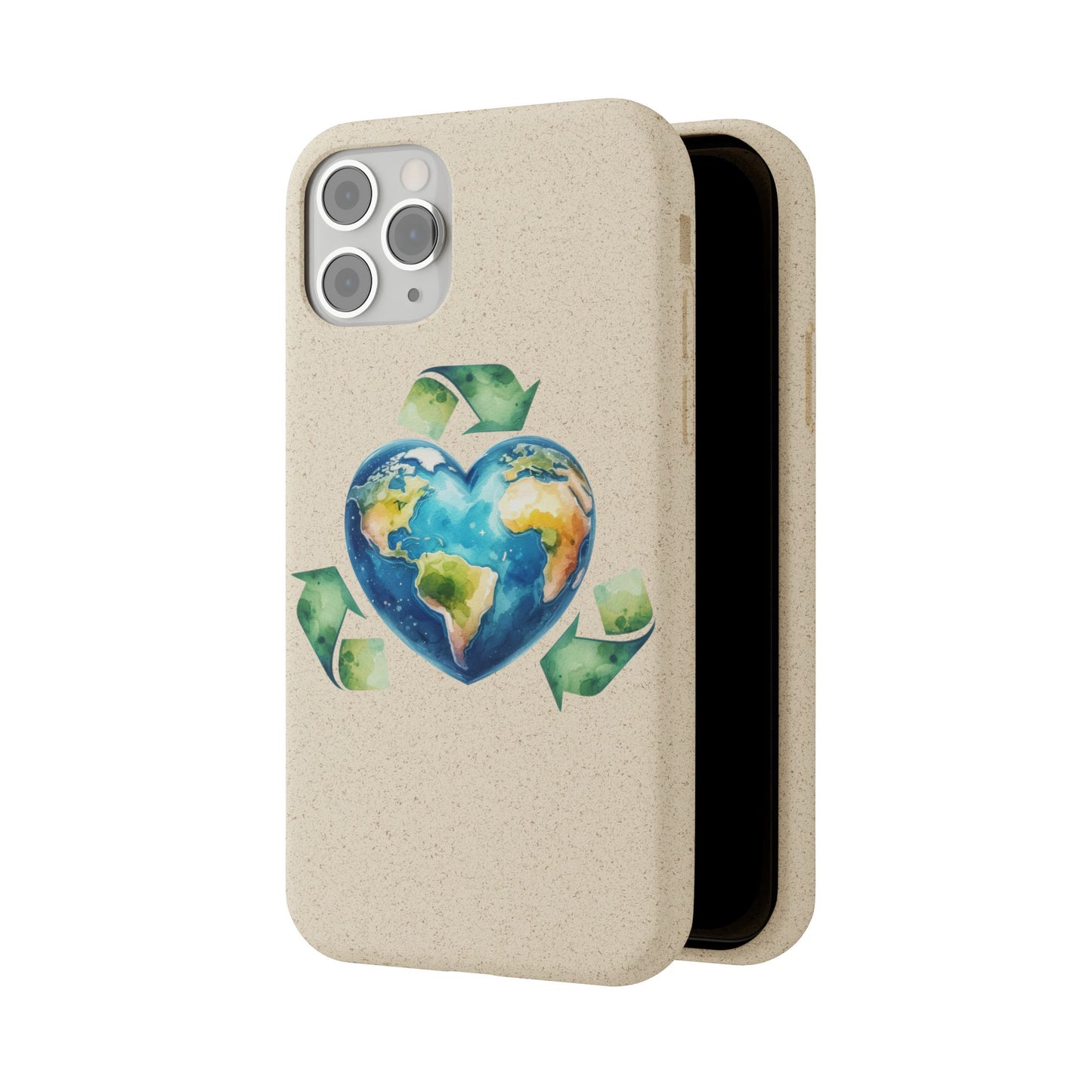 Cute Earth Design - Sustainable Living Biodegradable Phone Case