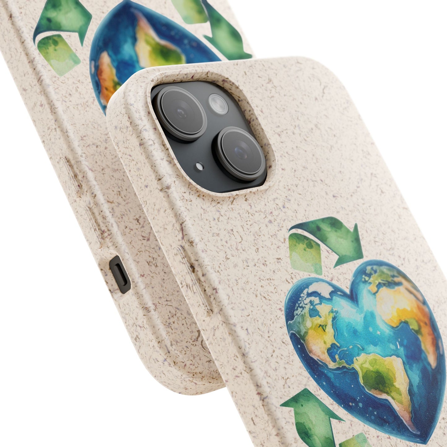 Cute Earth Design - Sustainable Living Biodegradable Phone Case