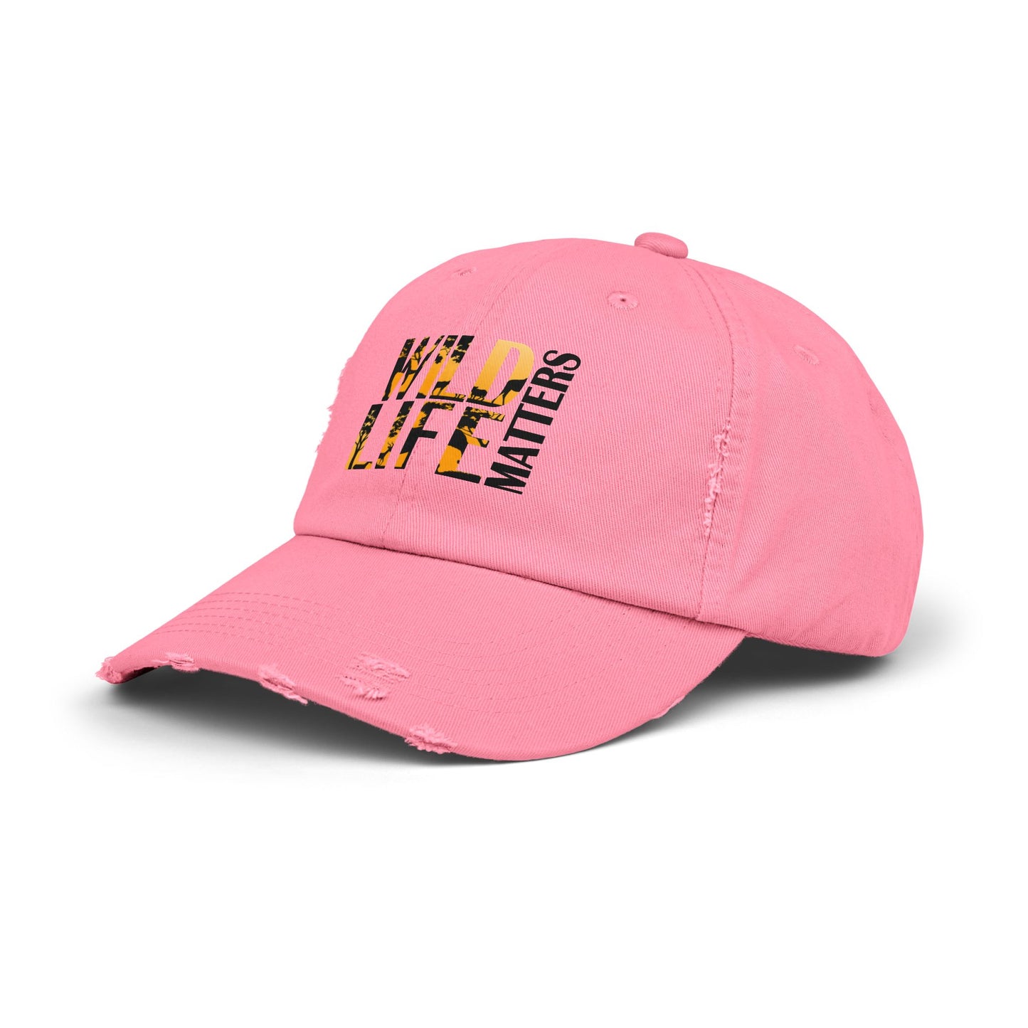 Unisex Distressed Cap - Wildlife Matters Adjustable Hat for Nature Lovers