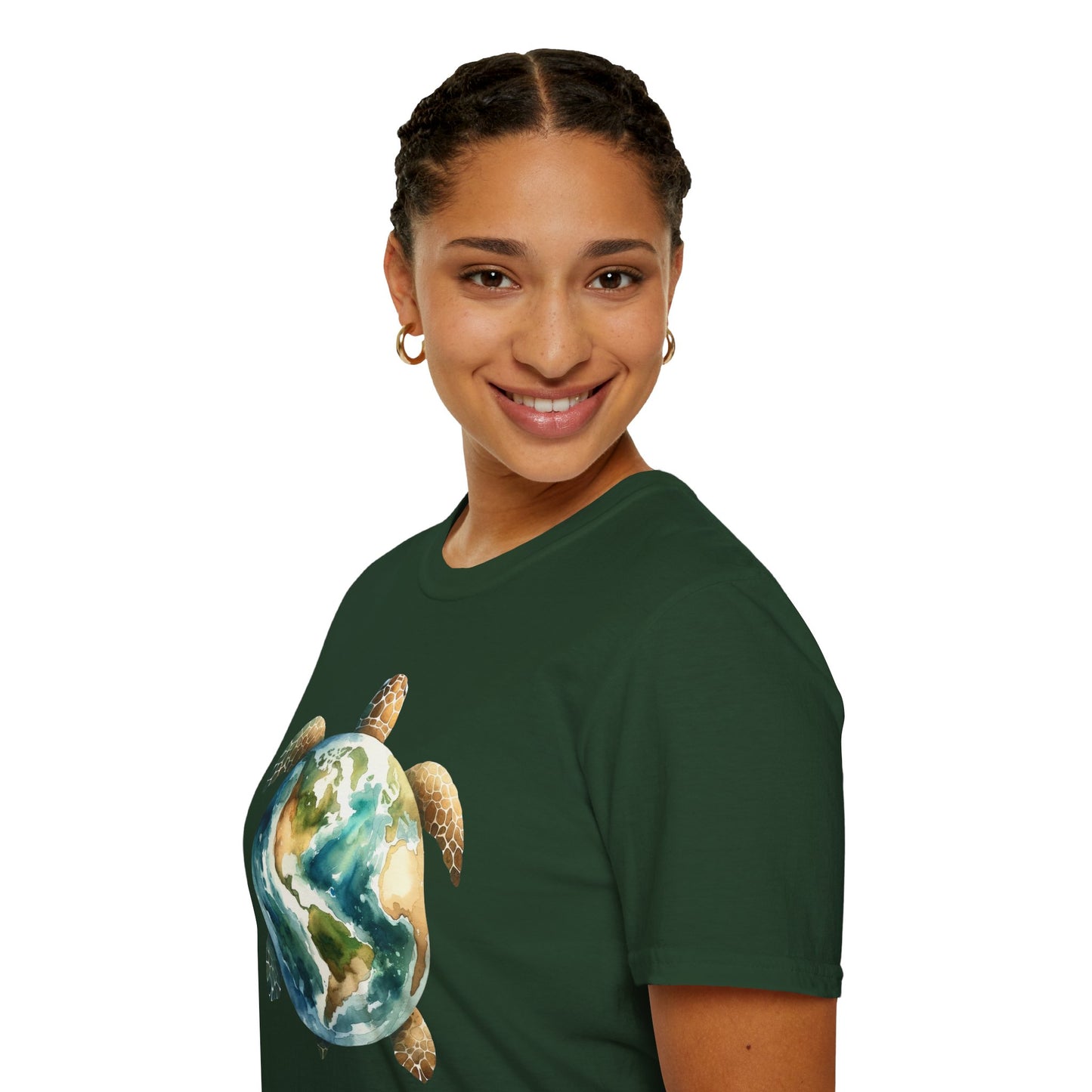 Eco-Friendly Turtle Graphic Unisex Softstyle T-Shirt