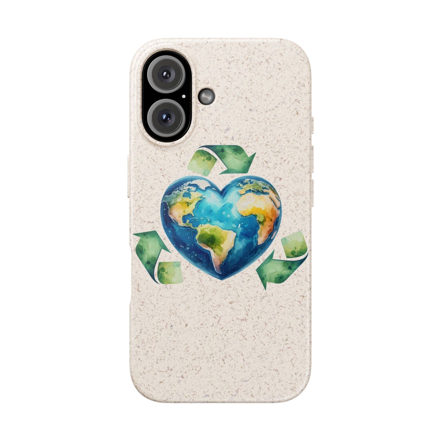 Cute Earth Design - Sustainable Living Biodegradable Phone Case