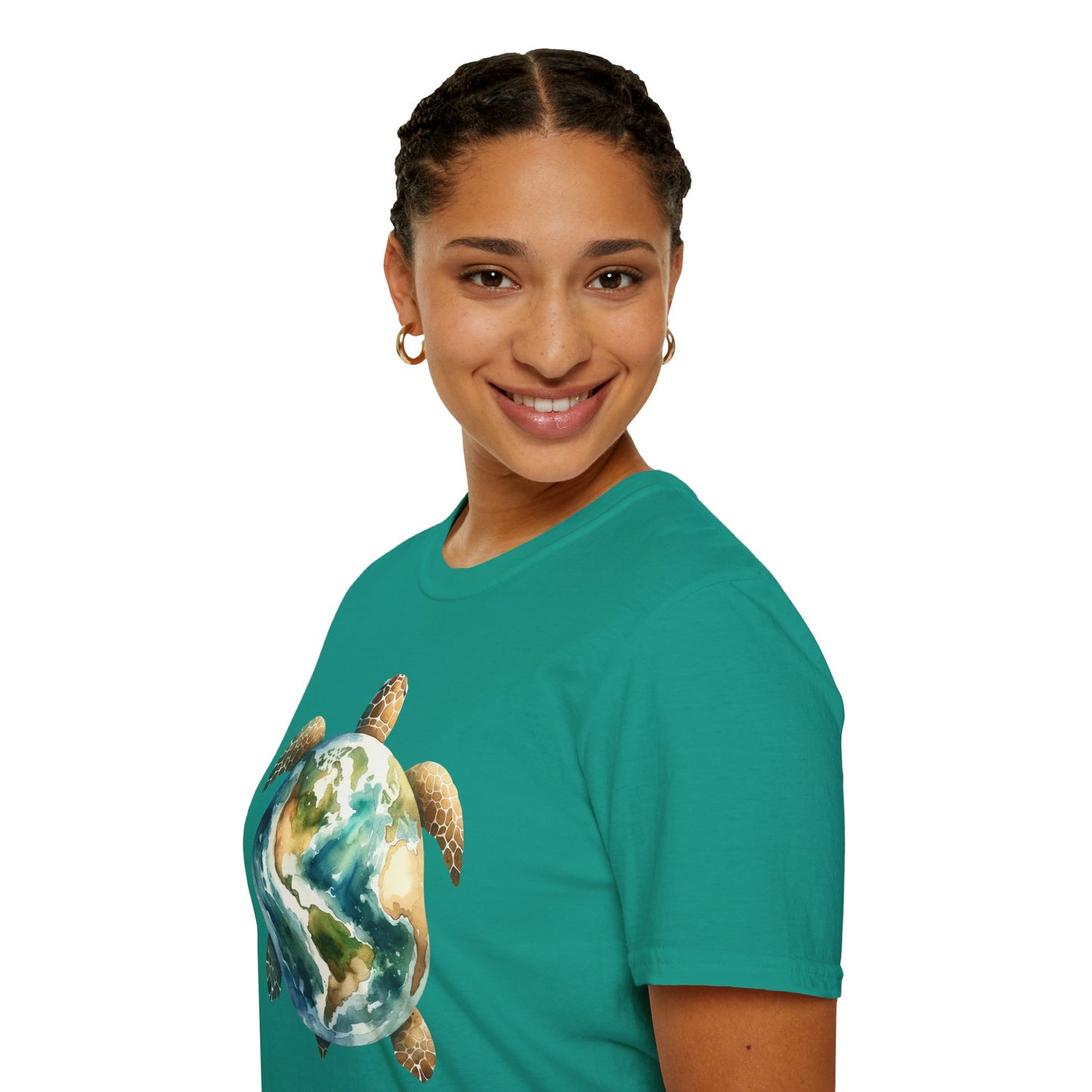 Eco-Friendly Turtle Graphic Unisex Softstyle T-Shirt