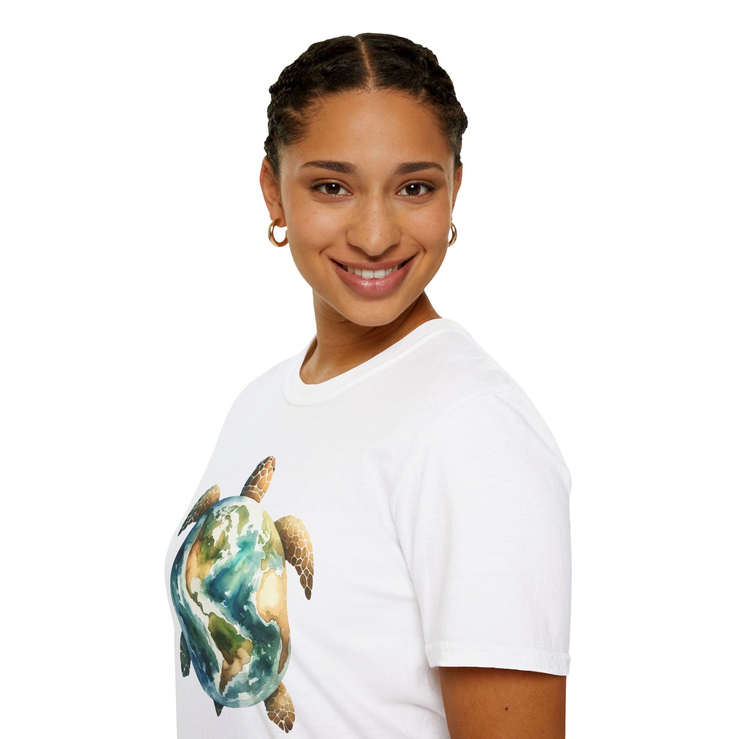Eco-Friendly Turtle Graphic Unisex Softstyle T-Shirt