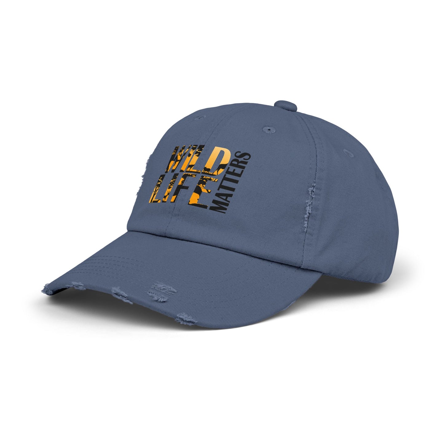 Unisex Distressed Cap - Wildlife Matters Adjustable Hat for Nature Lovers