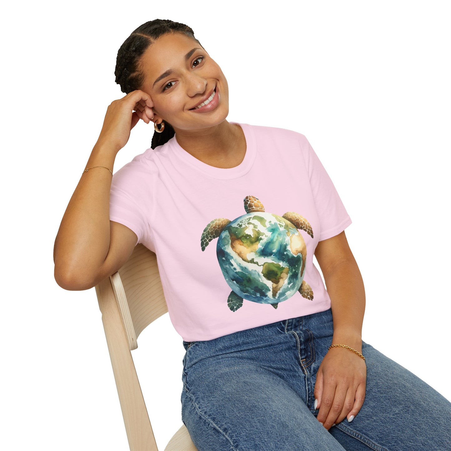 Eco-Friendly Turtle Graphic Unisex Softstyle T-Shirt