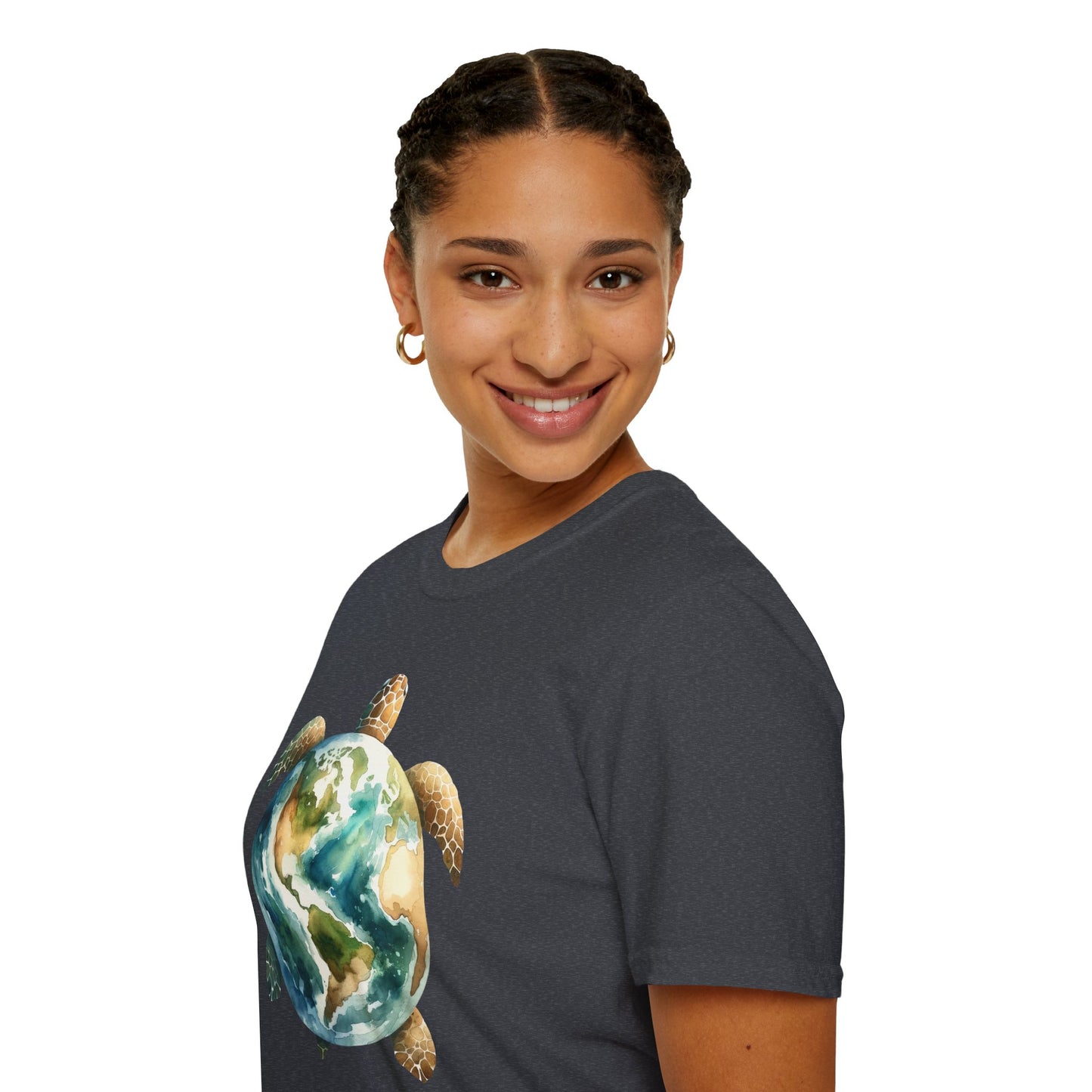 Eco-Friendly Turtle Graphic Unisex Softstyle T-Shirt