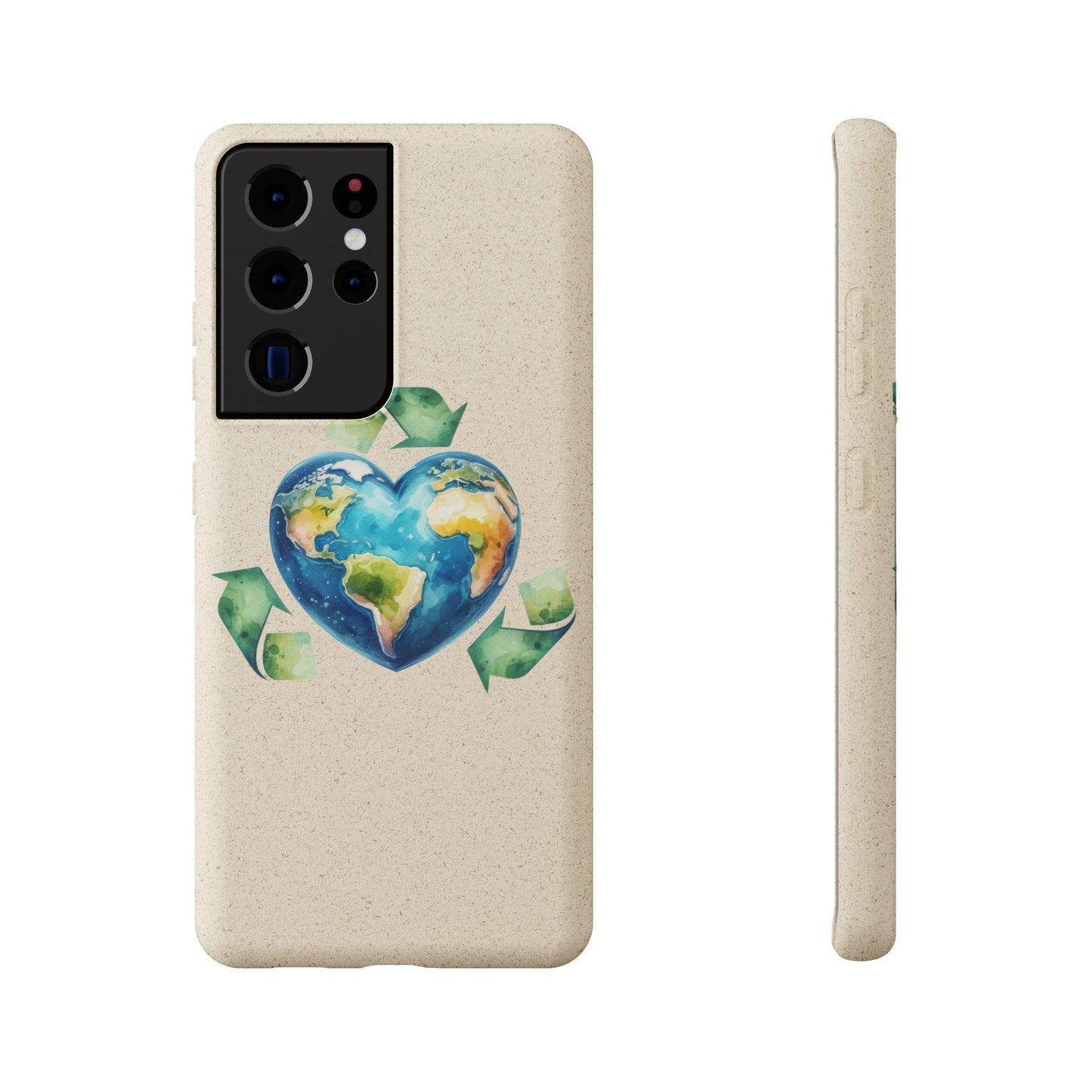 Cute Earth Design - Sustainable Living Biodegradable Phone Case