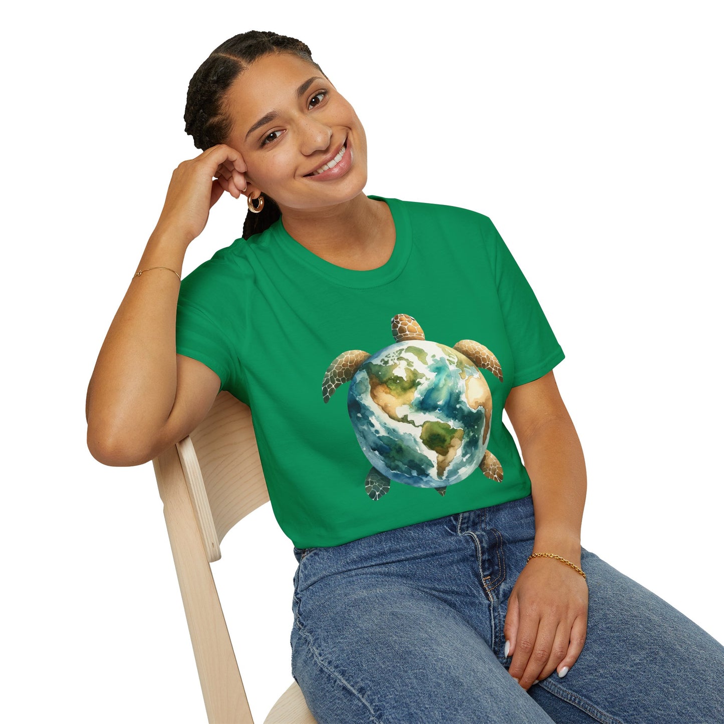 Eco-Friendly Turtle Graphic Unisex Softstyle T-Shirt