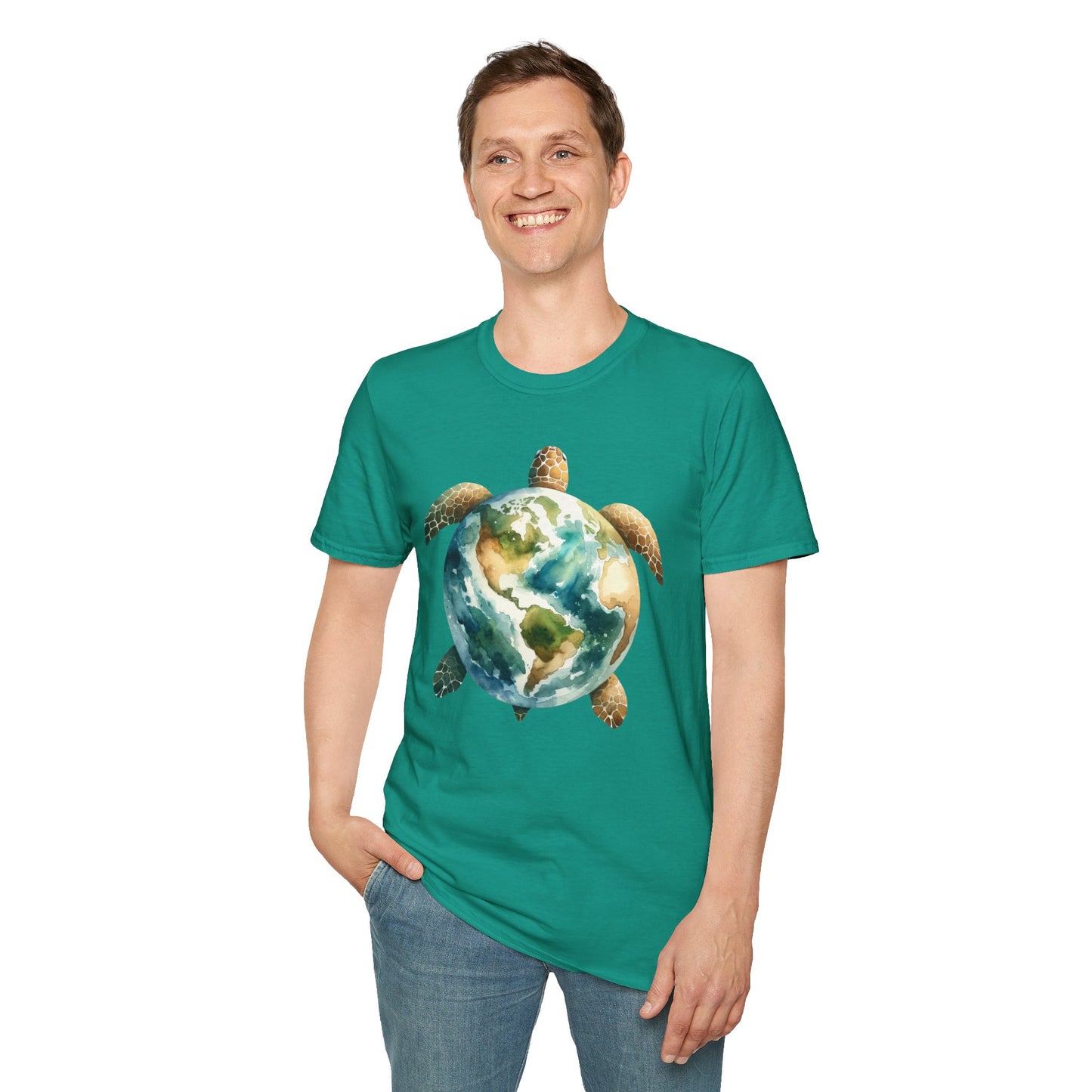 Eco-Friendly Turtle Graphic Unisex Softstyle T-Shirt