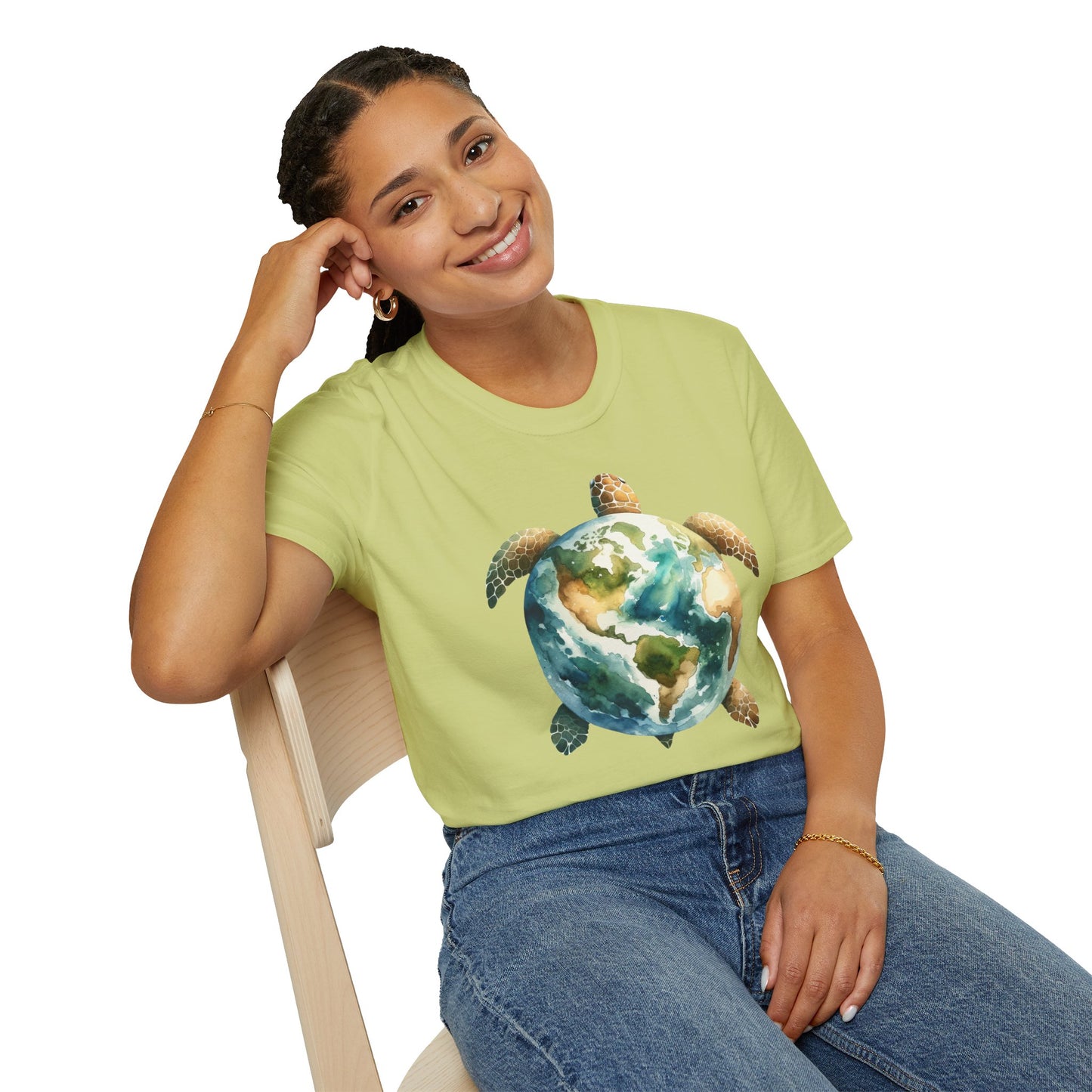 Eco-Friendly Turtle Graphic Unisex Softstyle T-Shirt