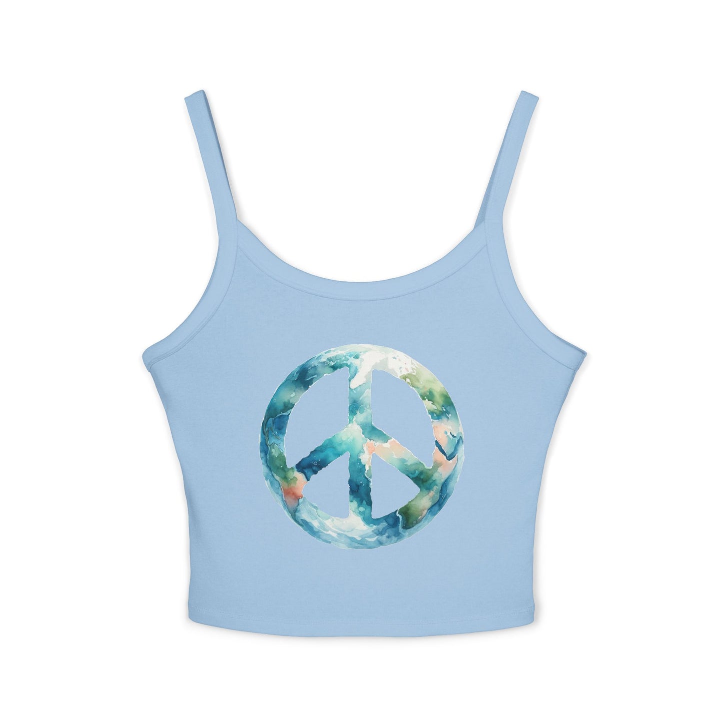 Peace Vibes Women's Spaghetti Strap Tank Top - Relaxed Summer Edition