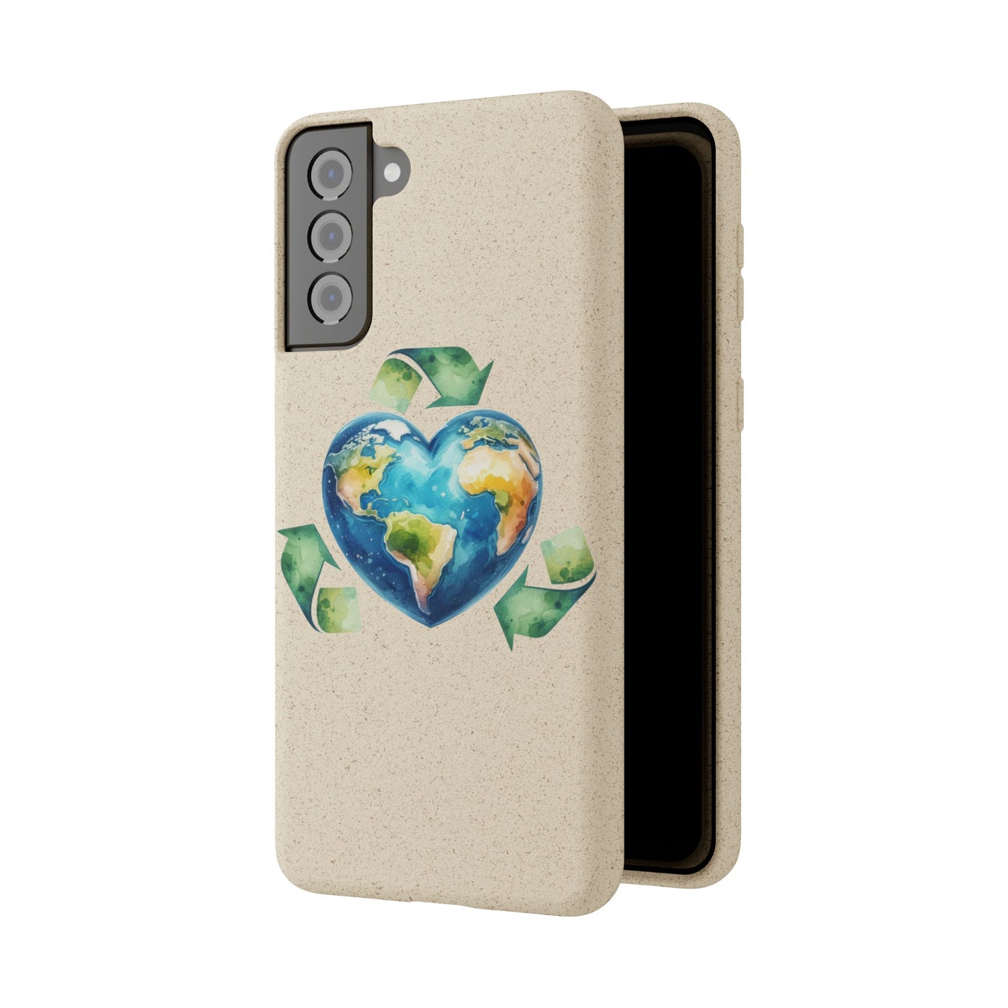 Cute Earth Design - Sustainable Living Biodegradable Phone Case