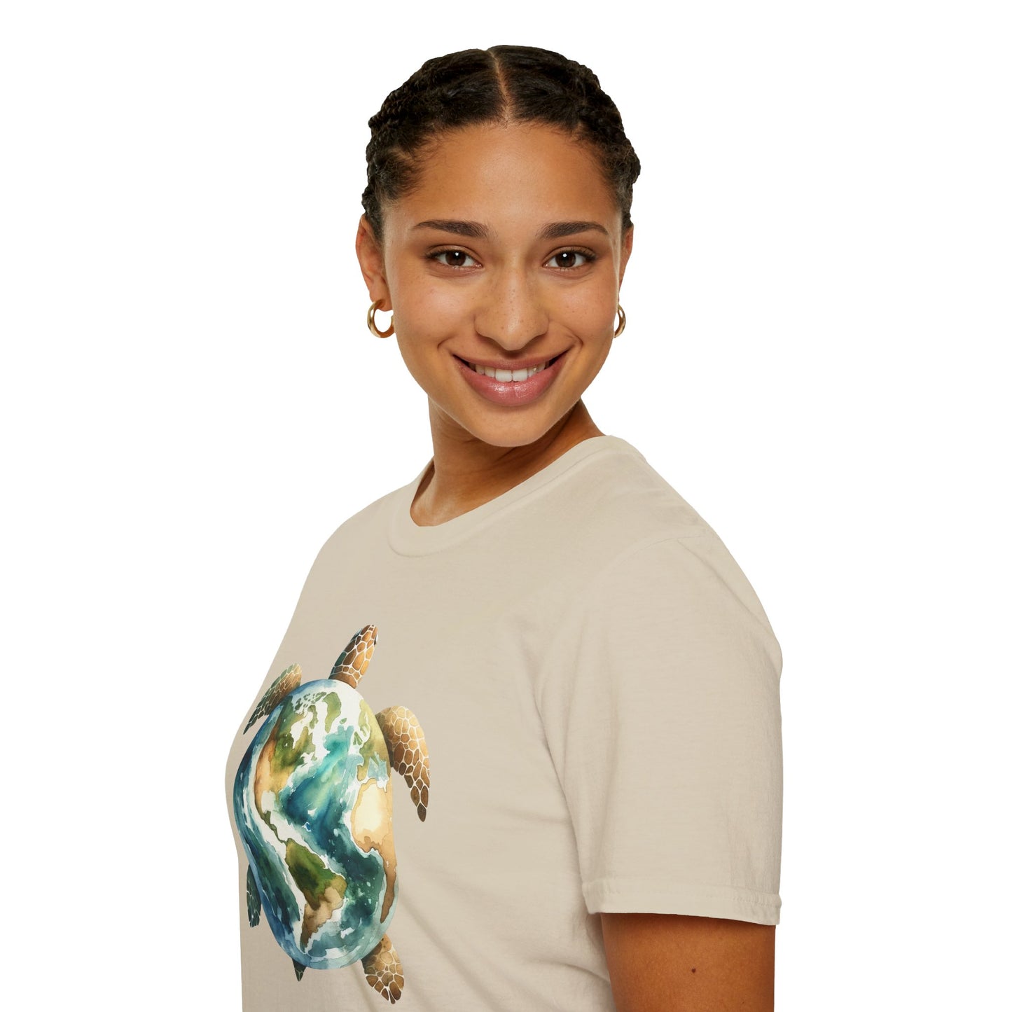 Eco-Friendly Turtle Graphic Unisex Softstyle T-Shirt