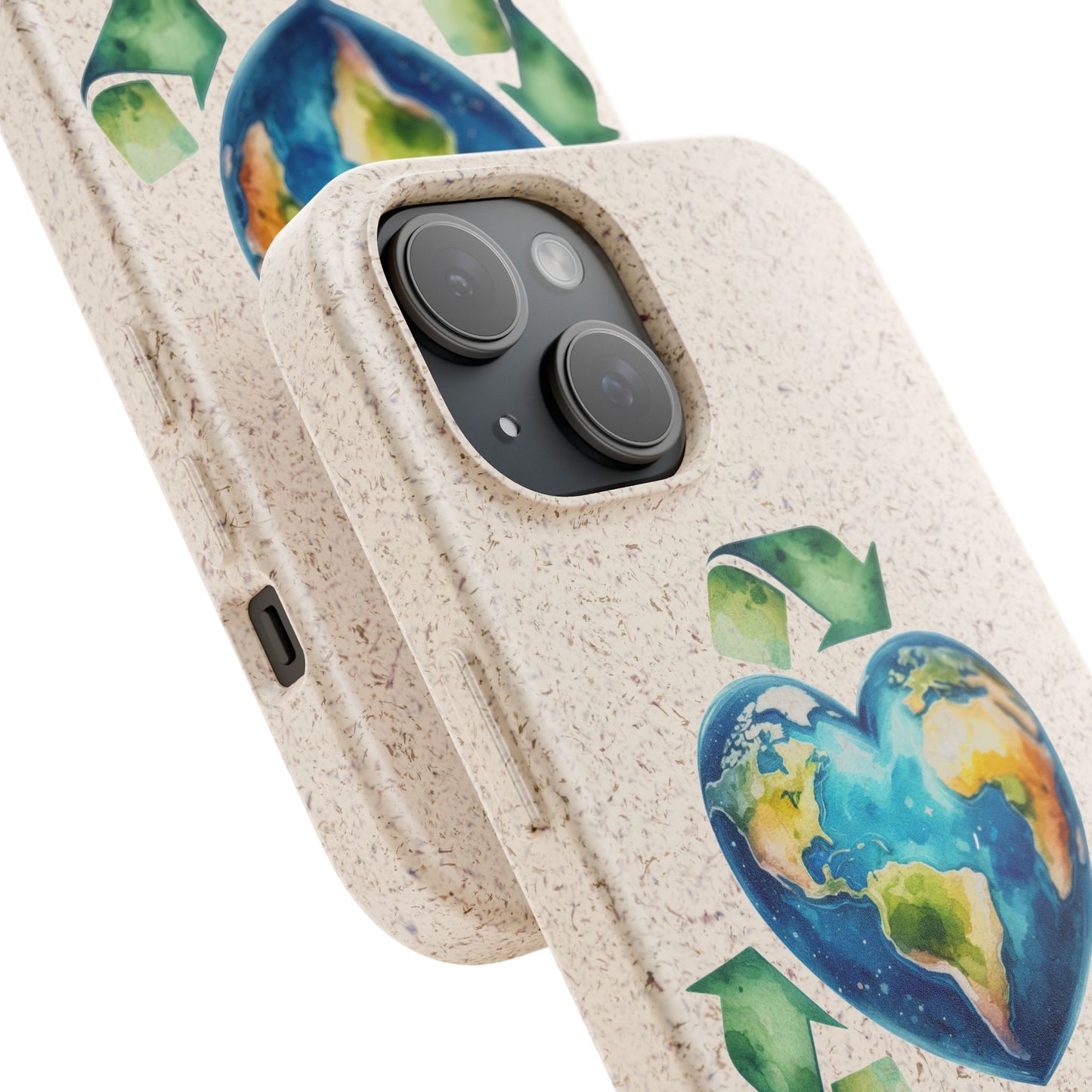 Cute Earth Design - Sustainable Living Biodegradable Phone Case