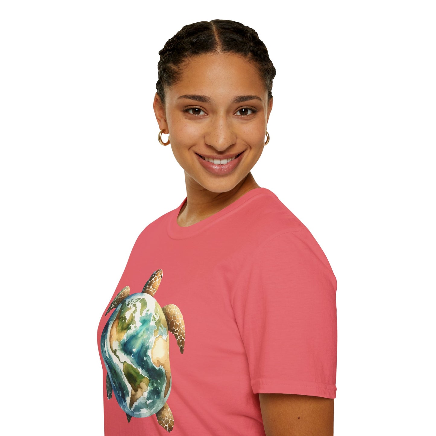 Eco-Friendly Turtle Graphic Unisex Softstyle T-Shirt