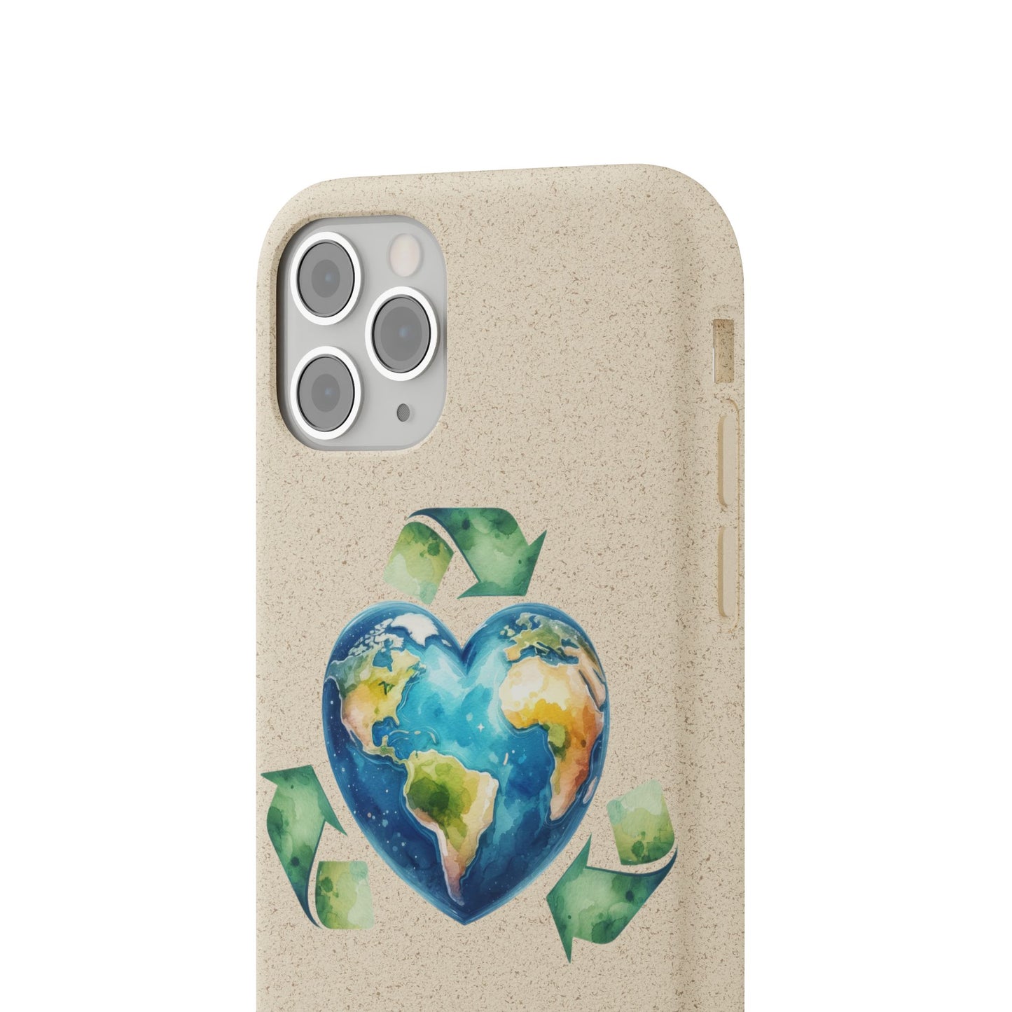 Cute Earth Design - Sustainable Living Biodegradable Phone Case