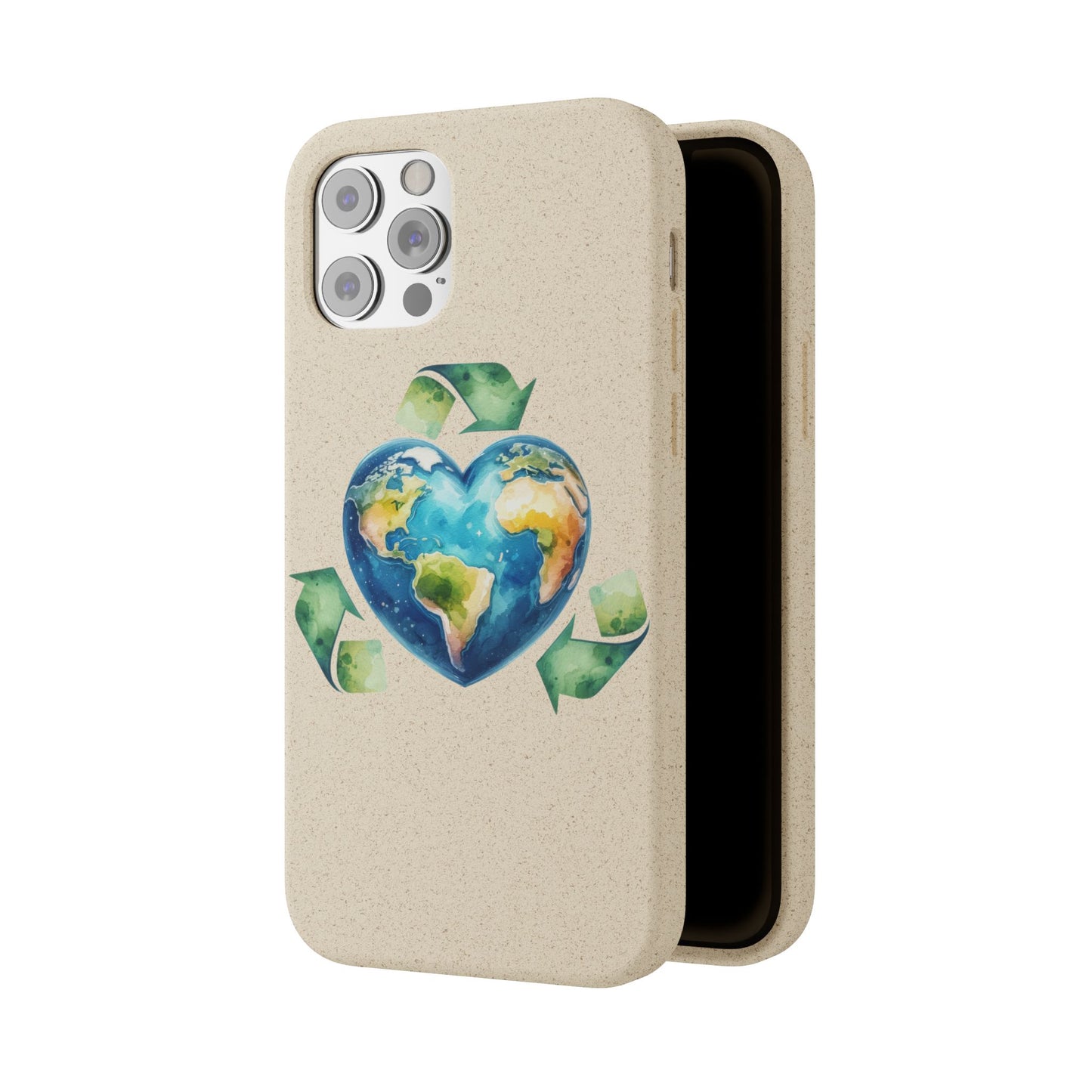 Cute Earth Design - Sustainable Living Biodegradable Phone Case