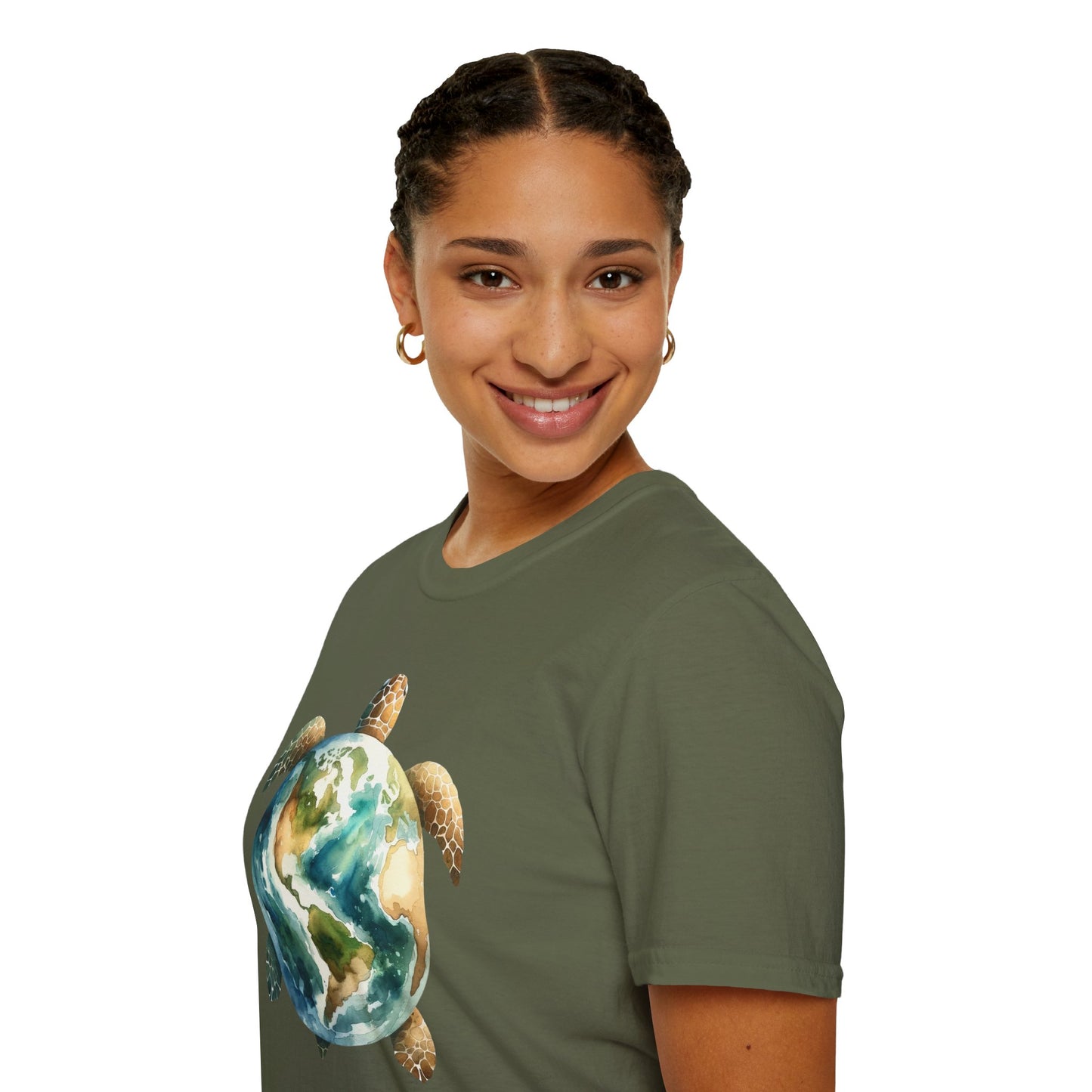 Eco-Friendly Turtle Graphic Unisex Softstyle T-Shirt