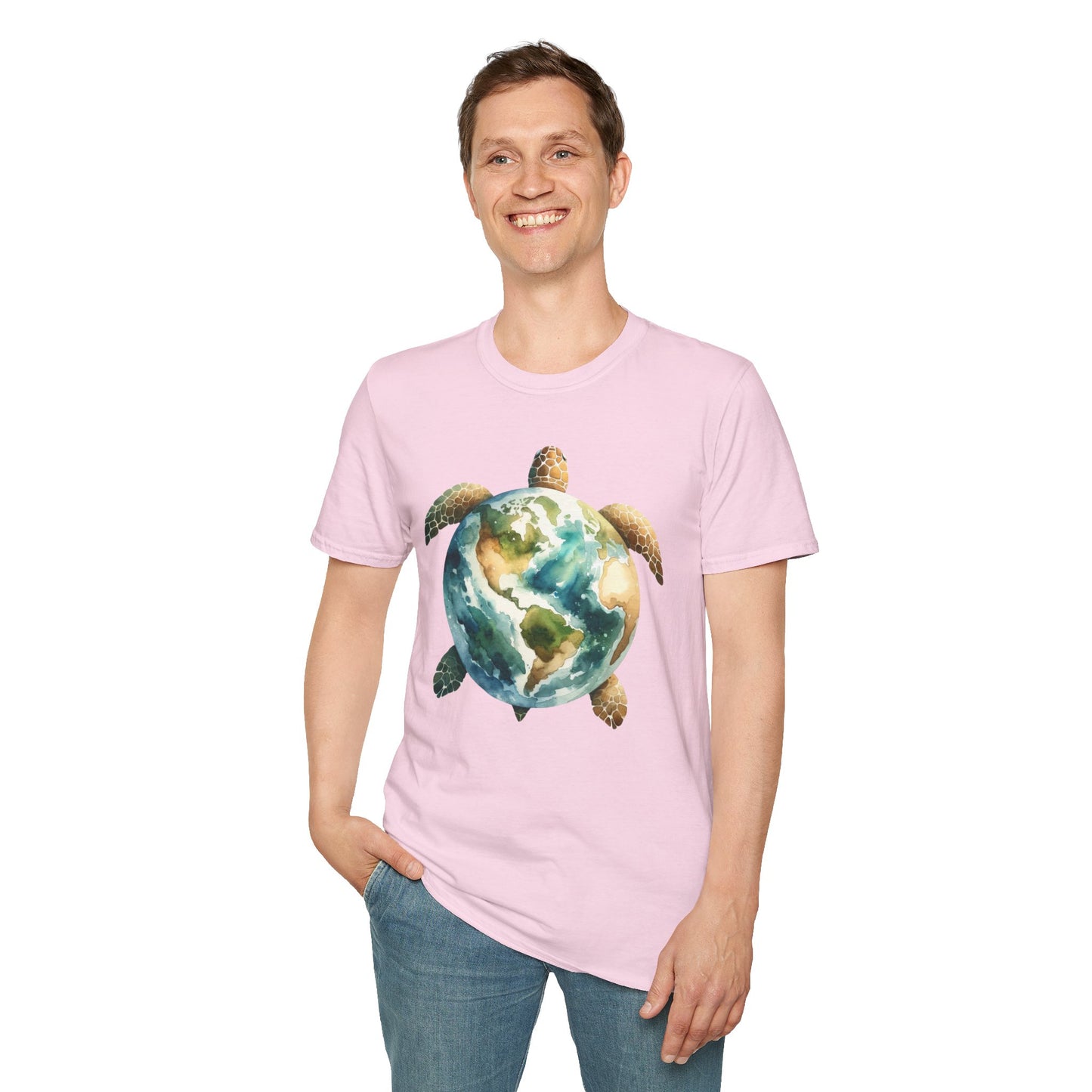 Eco-Friendly Turtle Graphic Unisex Softstyle T-Shirt