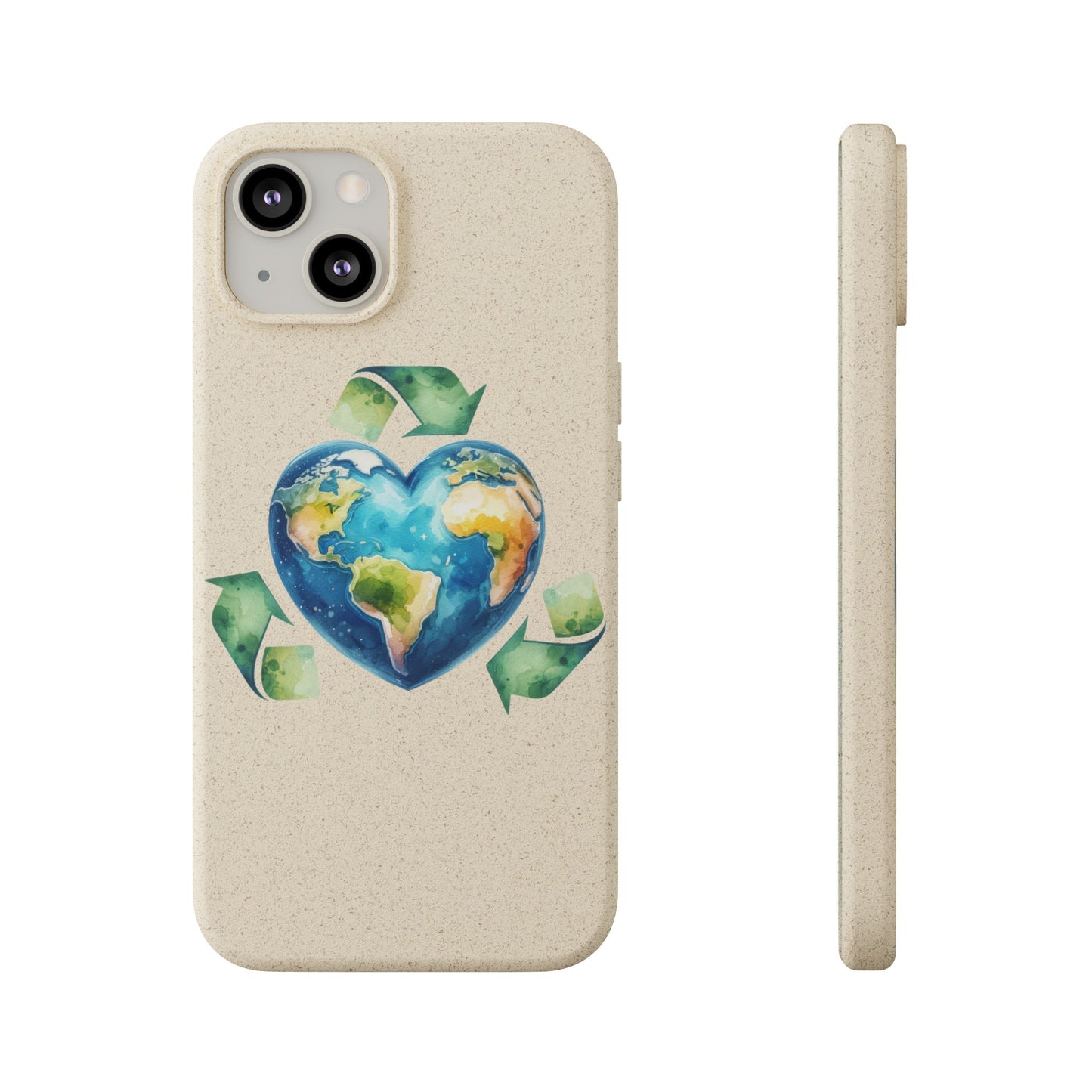 Cute Earth Design - Sustainable Living Biodegradable Phone Case