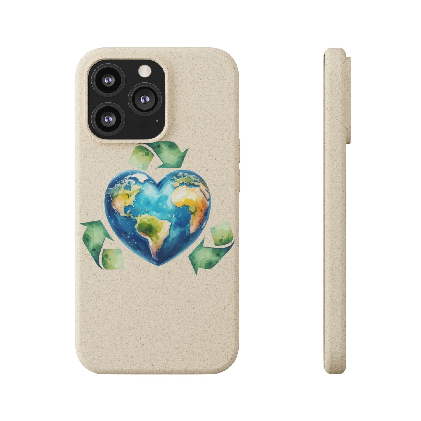 Cute Earth Design - Sustainable Living Biodegradable Phone Case