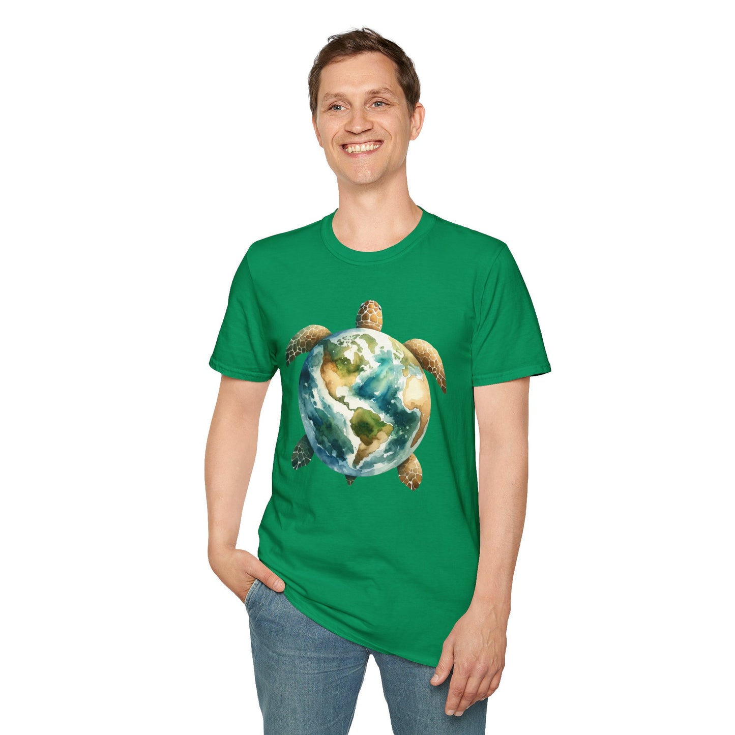 Eco-Friendly Turtle Graphic Unisex Softstyle T-Shirt