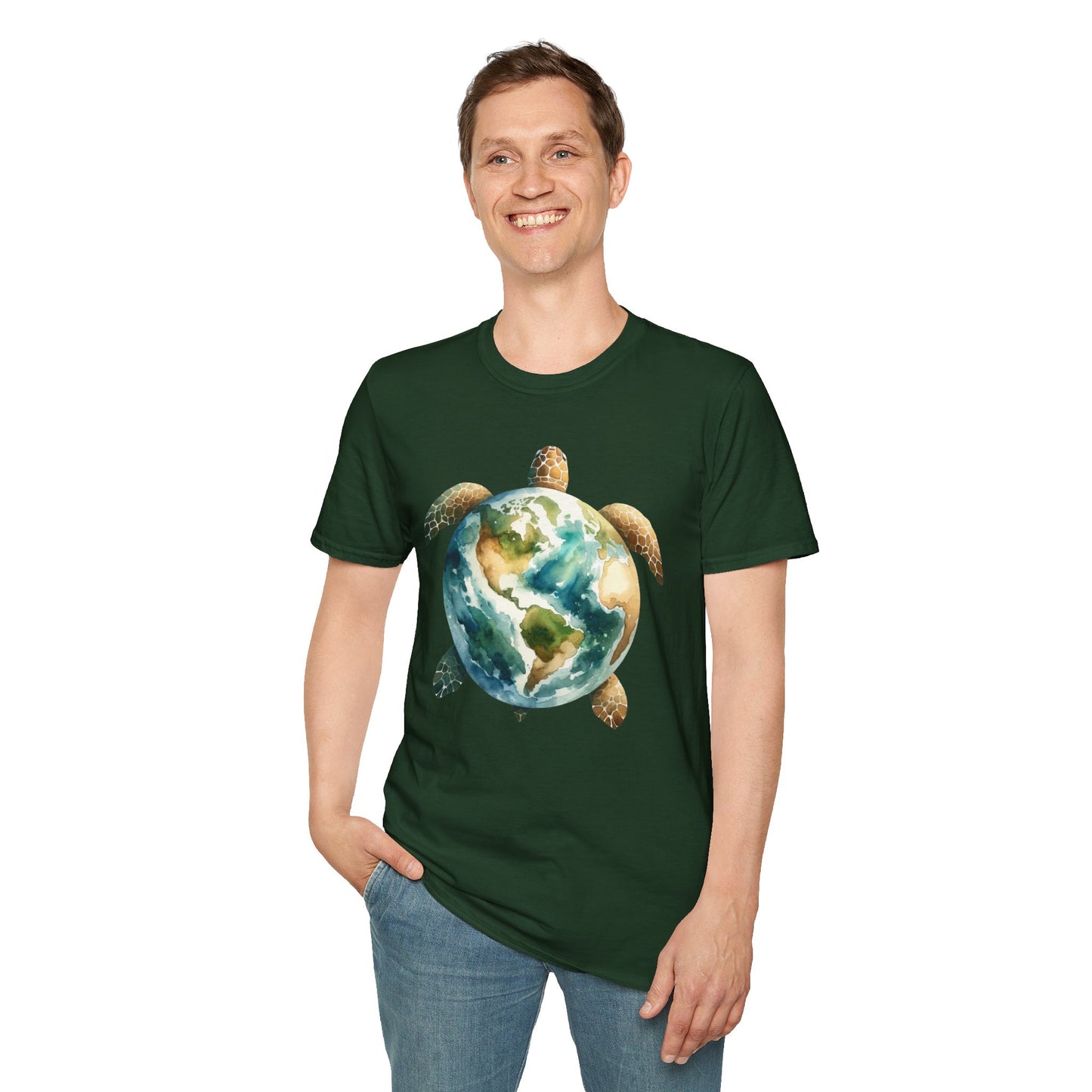 Eco-Friendly Turtle Graphic Unisex Softstyle T-Shirt