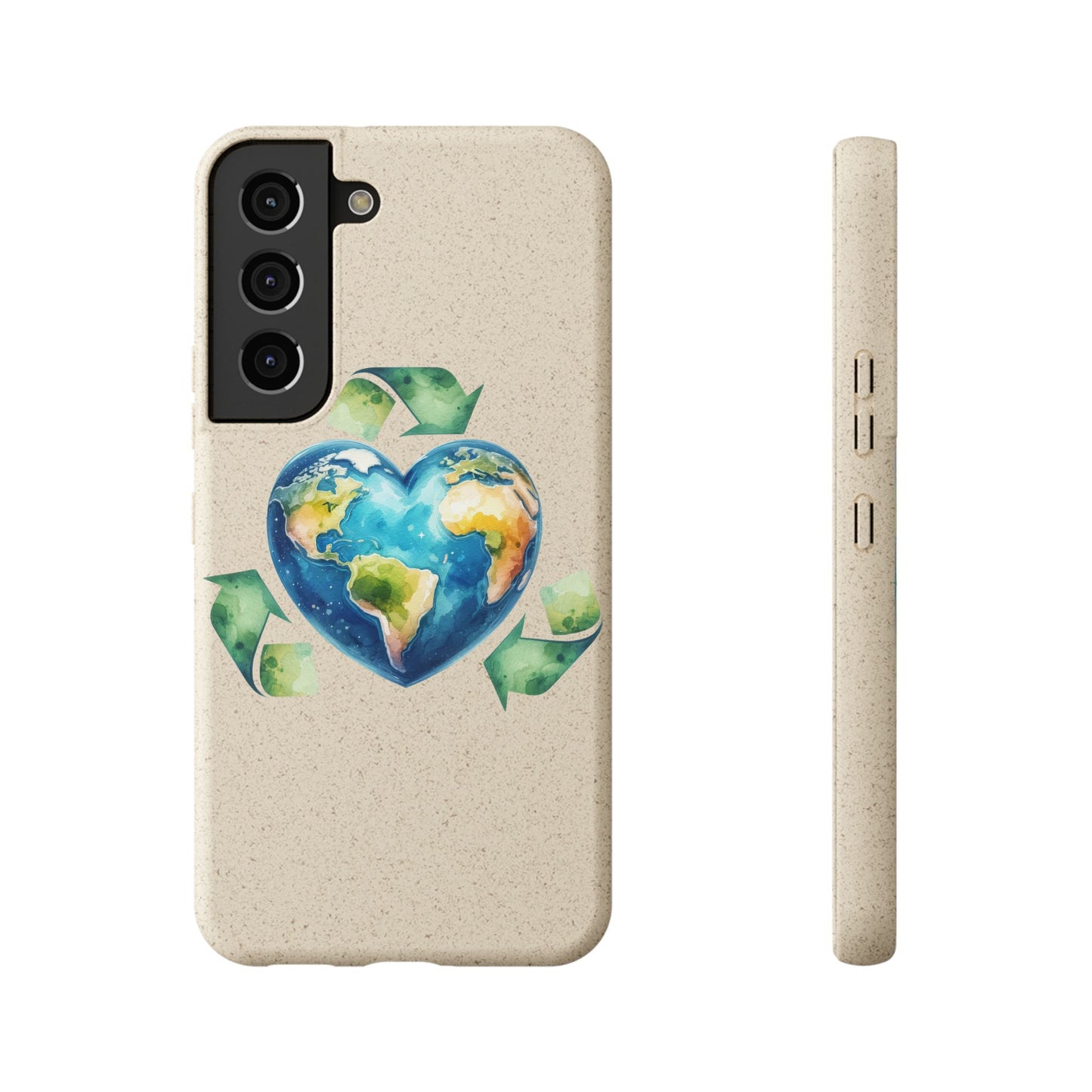 Cute Earth Design - Sustainable Living Biodegradable Phone Case