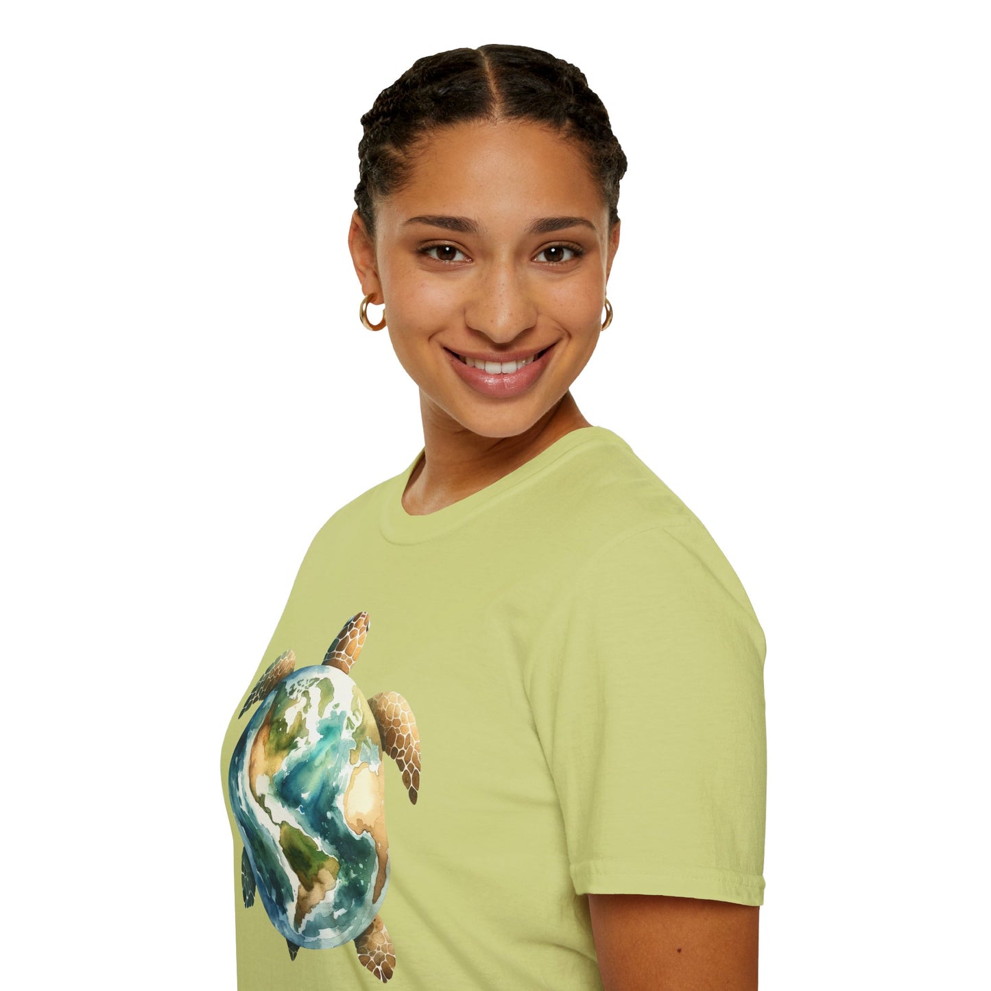 Eco-Friendly Turtle Graphic Unisex Softstyle T-Shirt