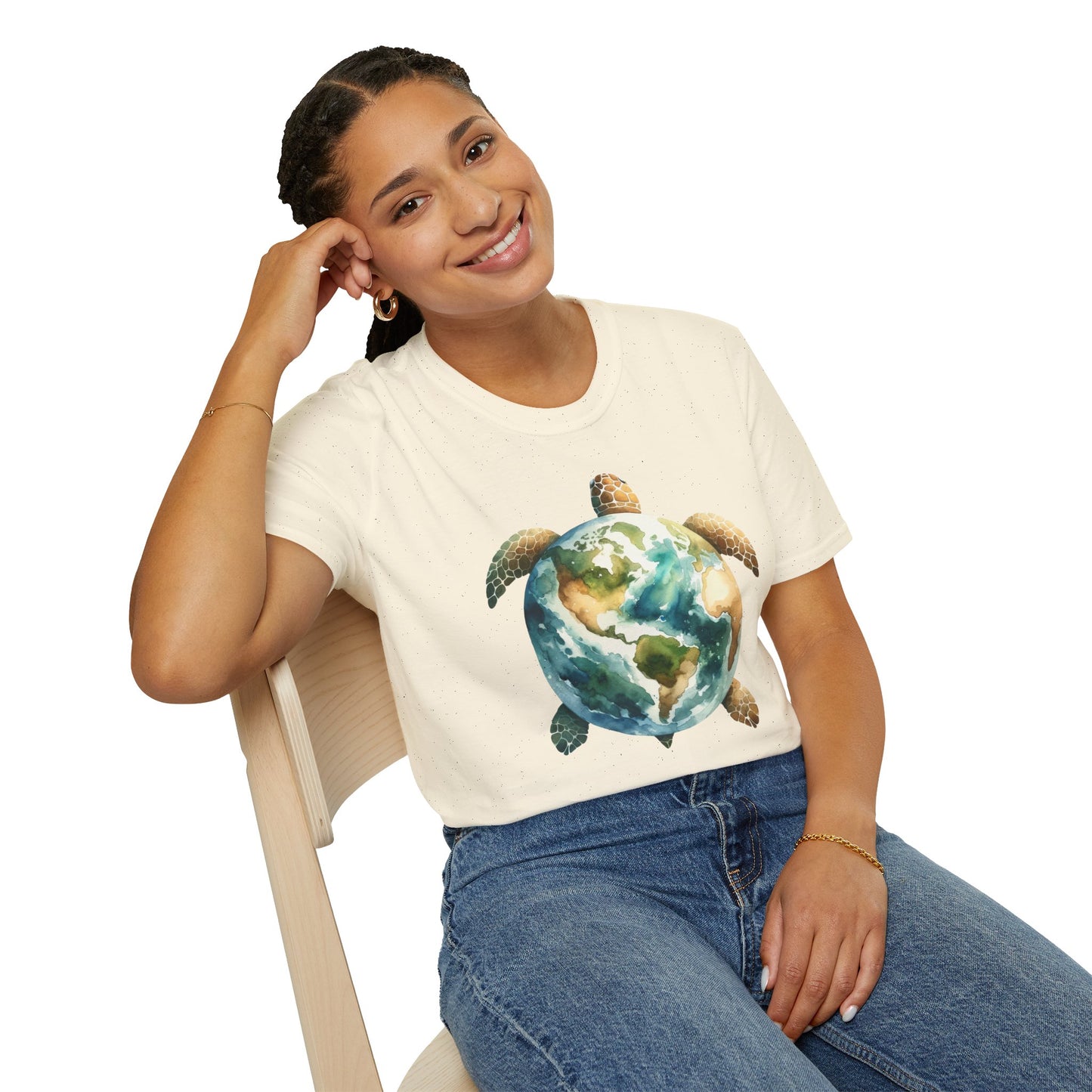 Eco-Friendly Turtle Graphic Unisex Softstyle T-Shirt