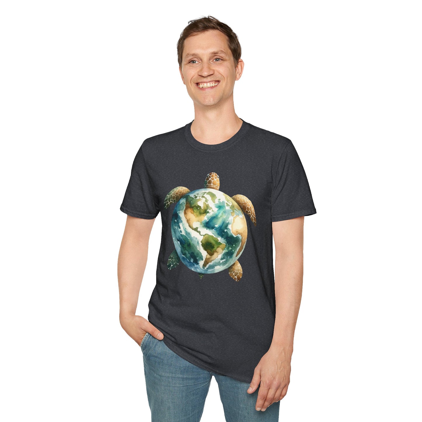 Eco-Friendly Turtle Graphic Unisex Softstyle T-Shirt